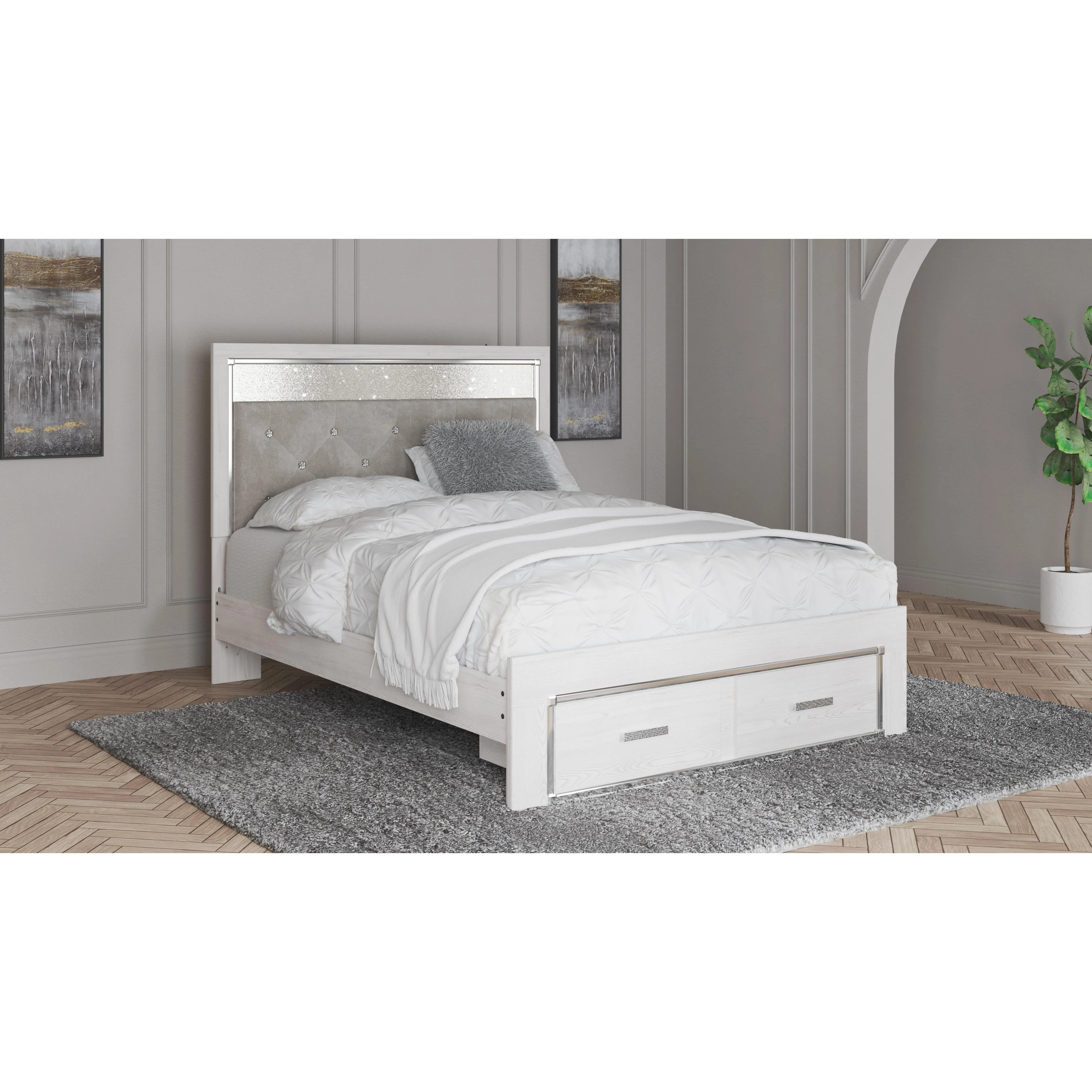 Signature Design by Ashley Altyra B2640B31 6 pc Queen Panel Storage Bedroom Set - Image 2