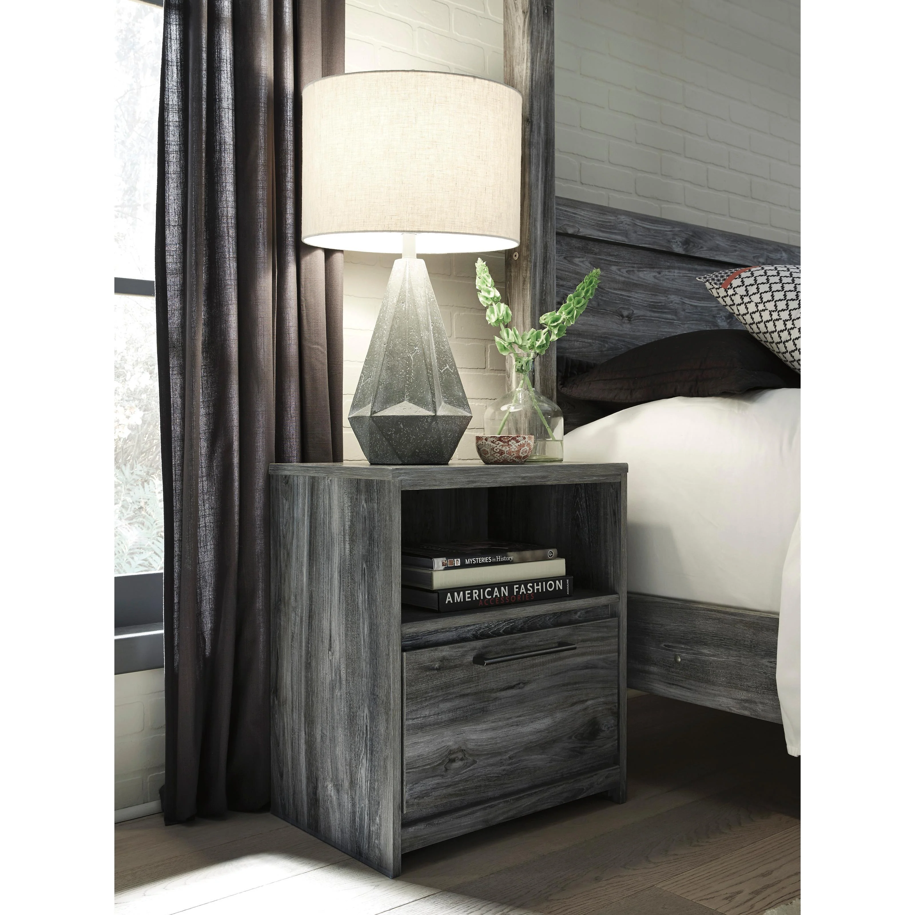 Signature Design by Ashley Baystorm B221B36 6 pc King Panel Storage Bedroom Set - Image 4
