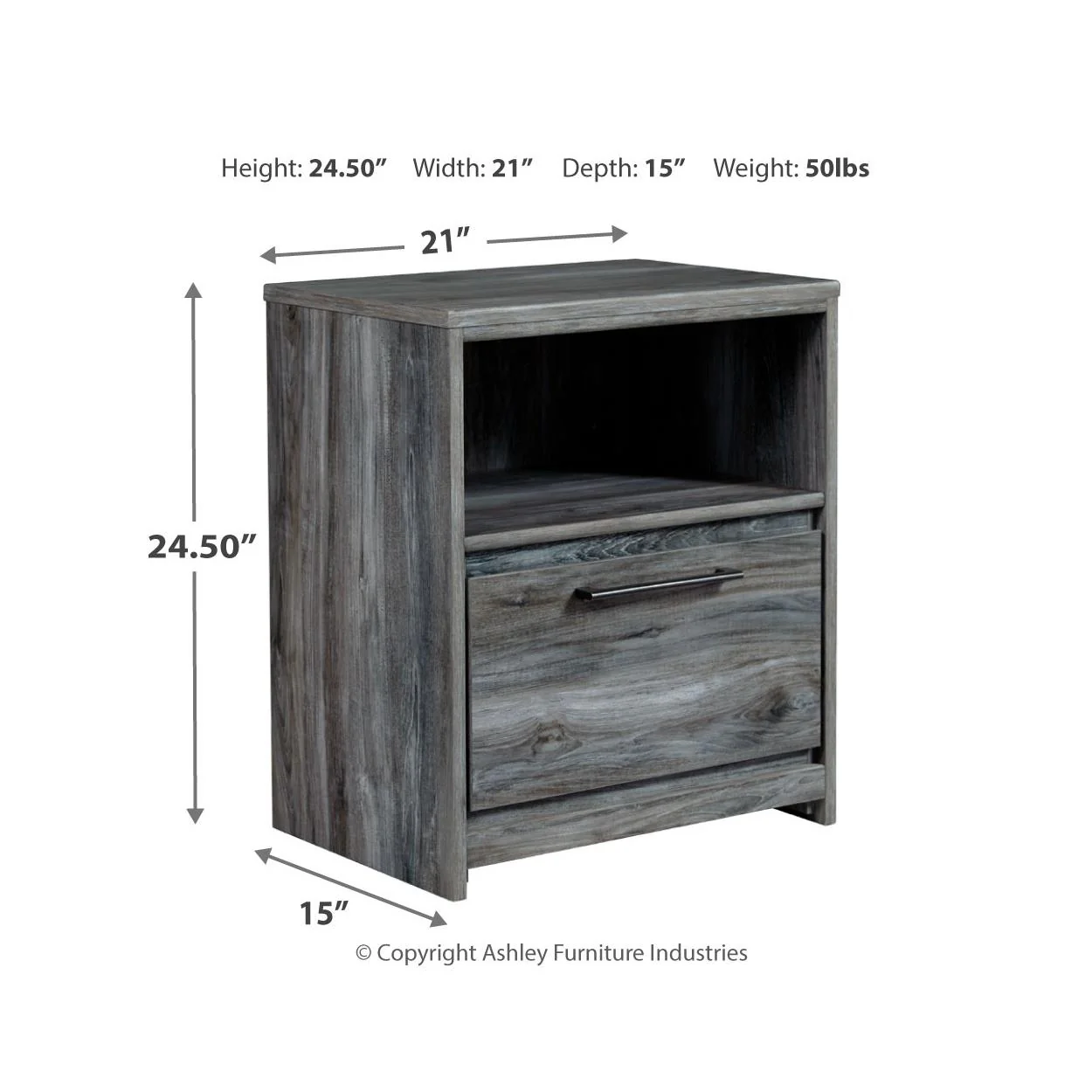 Signature Design by Ashley Baystorm B221B61 5 pc Twin Panel Bedroom Set - Image 10