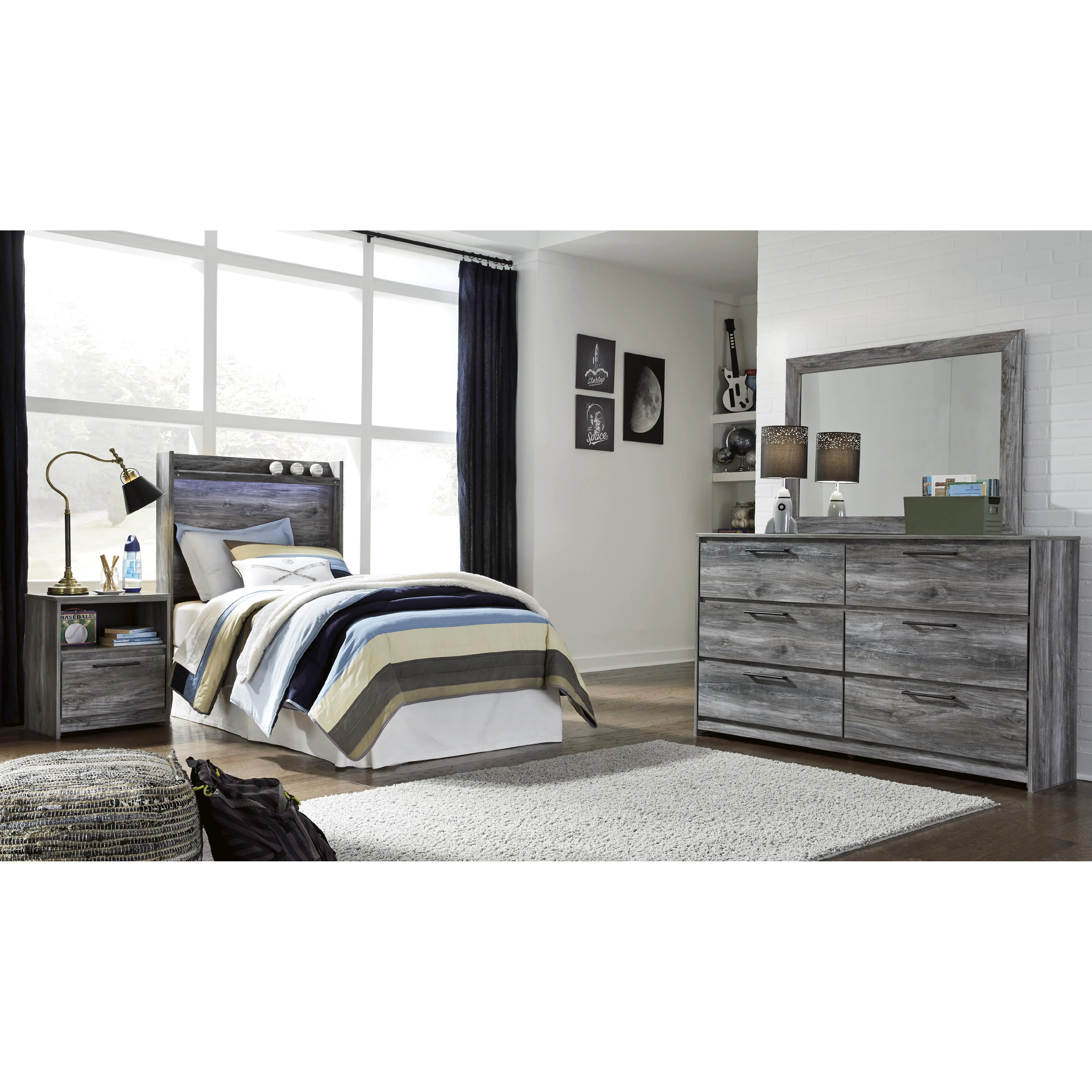 Signature Design by Ashley Baystorm B221-53 Twin Panel Headboard - Image 7