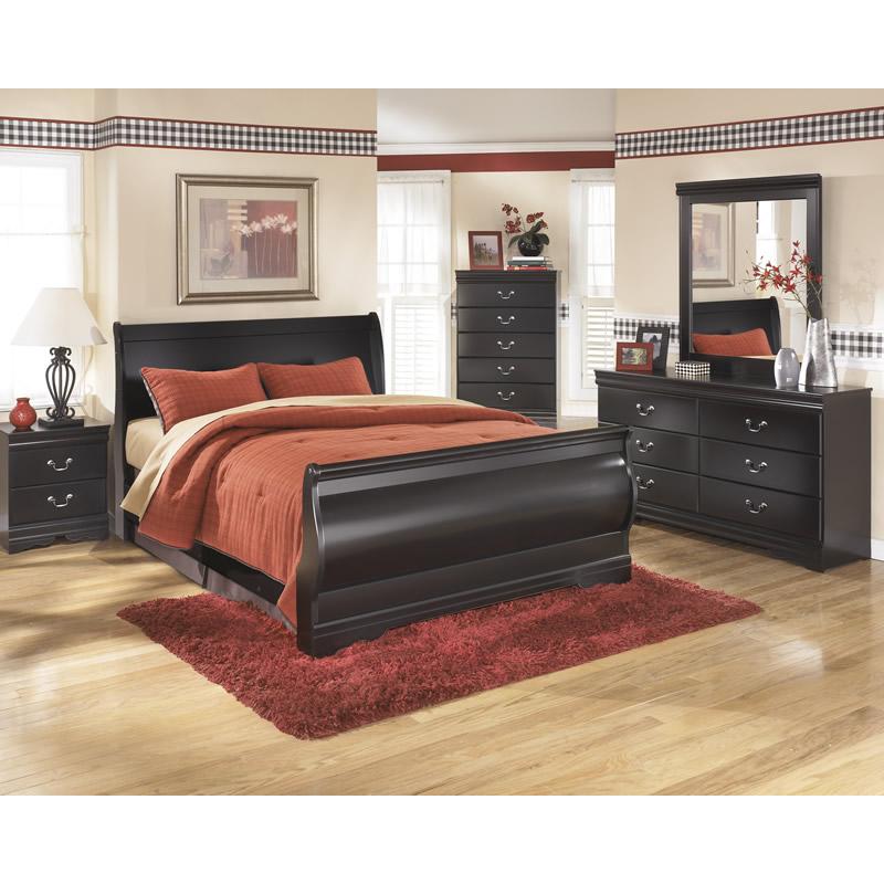 Signature Design by Ashley Huey Vineyard B128-98 Queen Sleigh Rails - Image 3