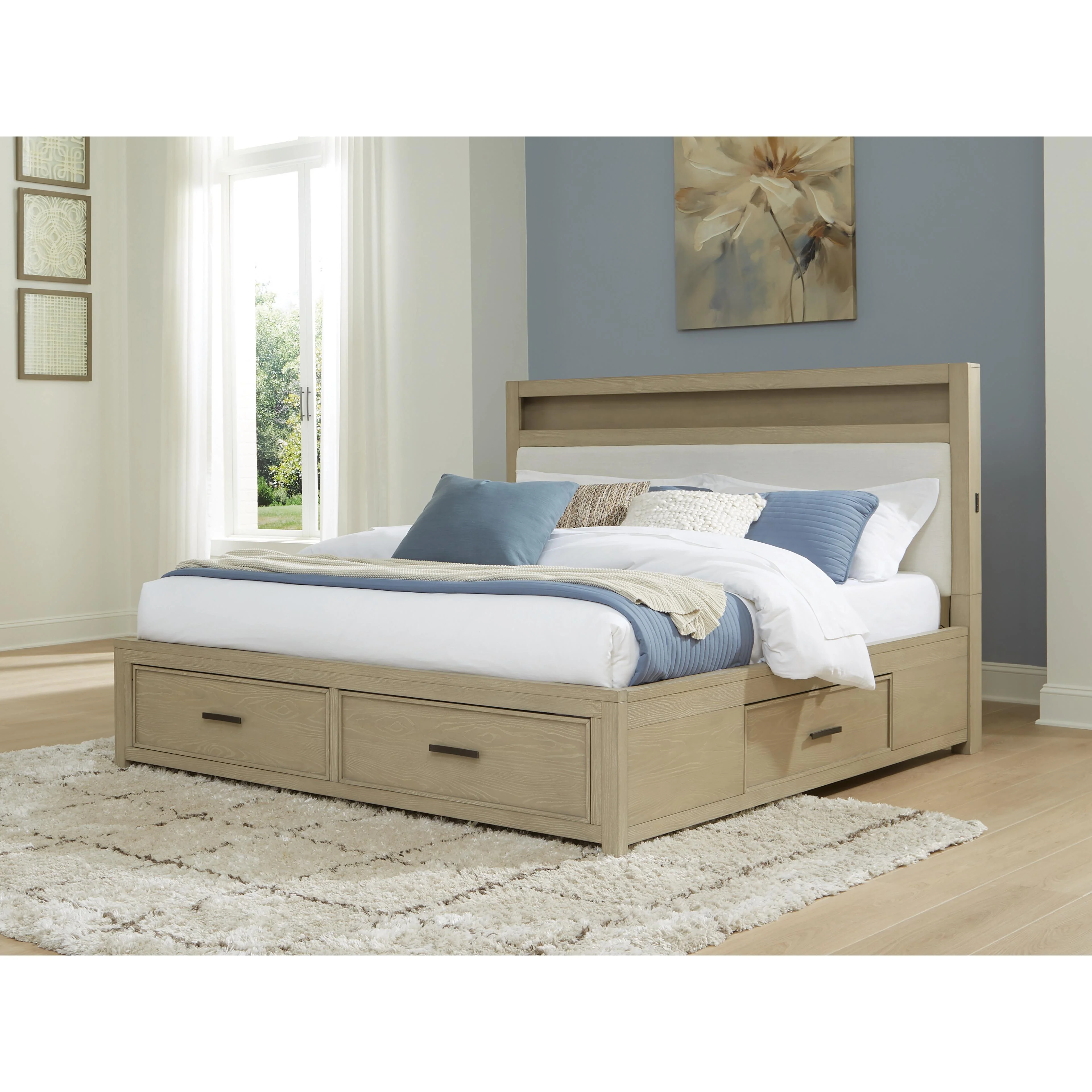 Signature Design by Ashley Calmoro B602B9 California King Bookcase Bed - Image 9