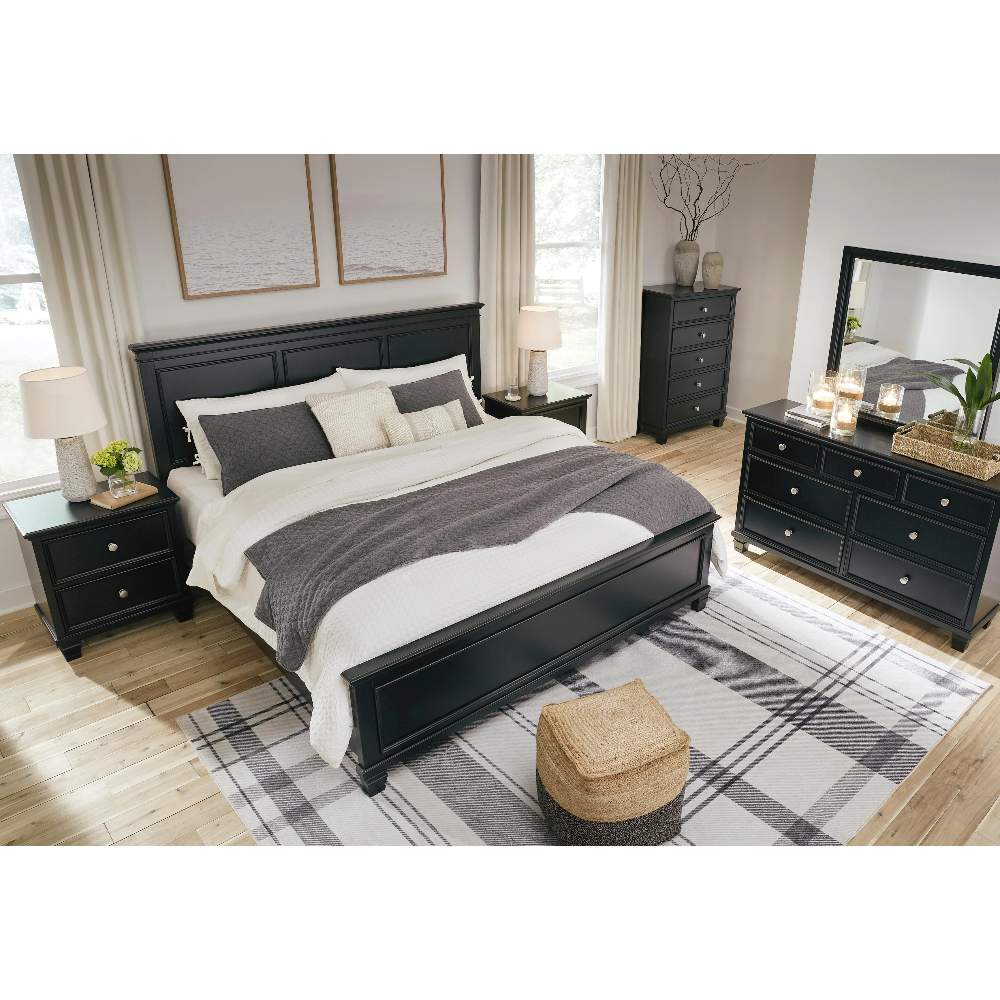 Signature Design by Ashley Lanolee B687B9 California King Panel Bed - Image 6
