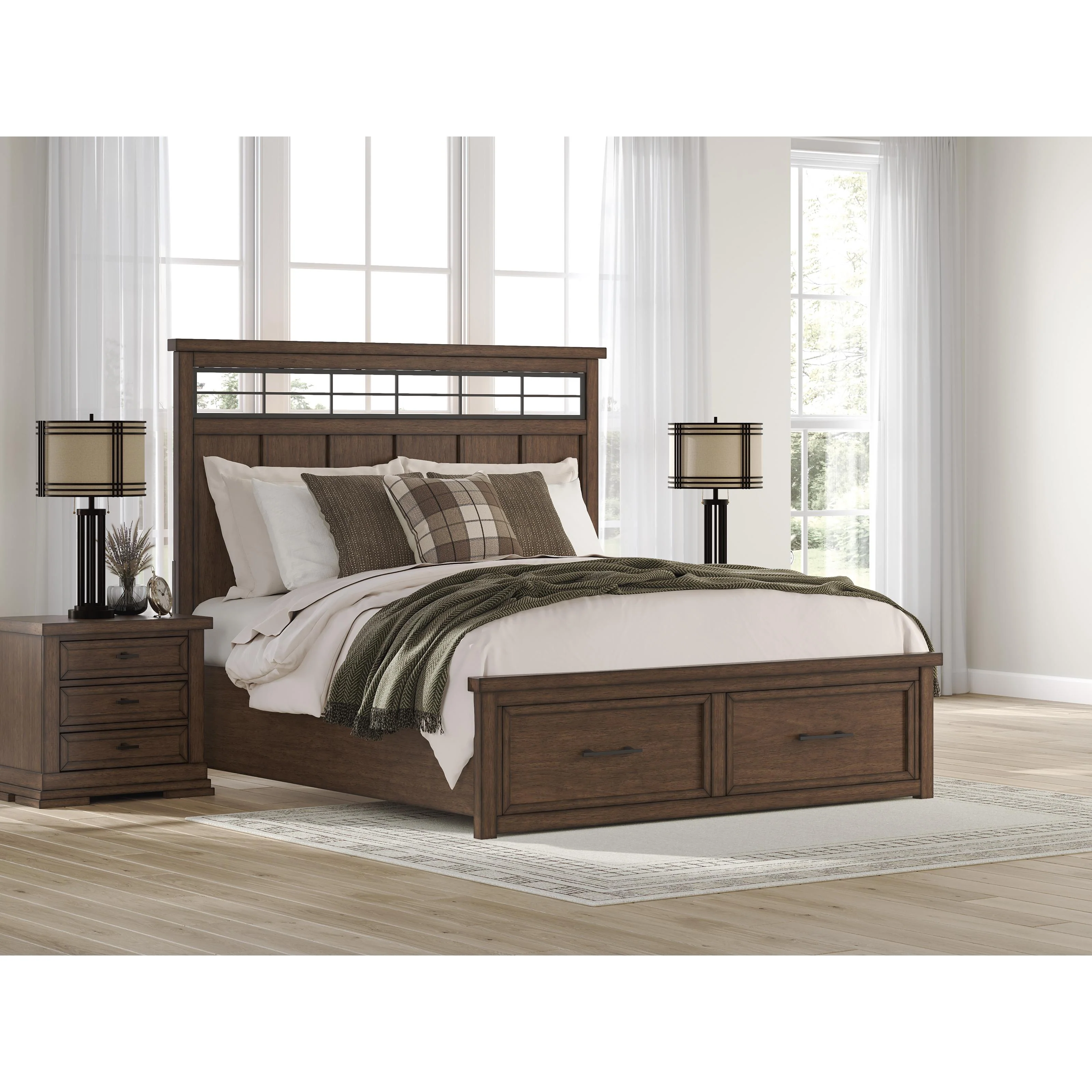 Signature Design by Ashley Taffenbrook B849B5 California King Panel Storage Bed - Image 6