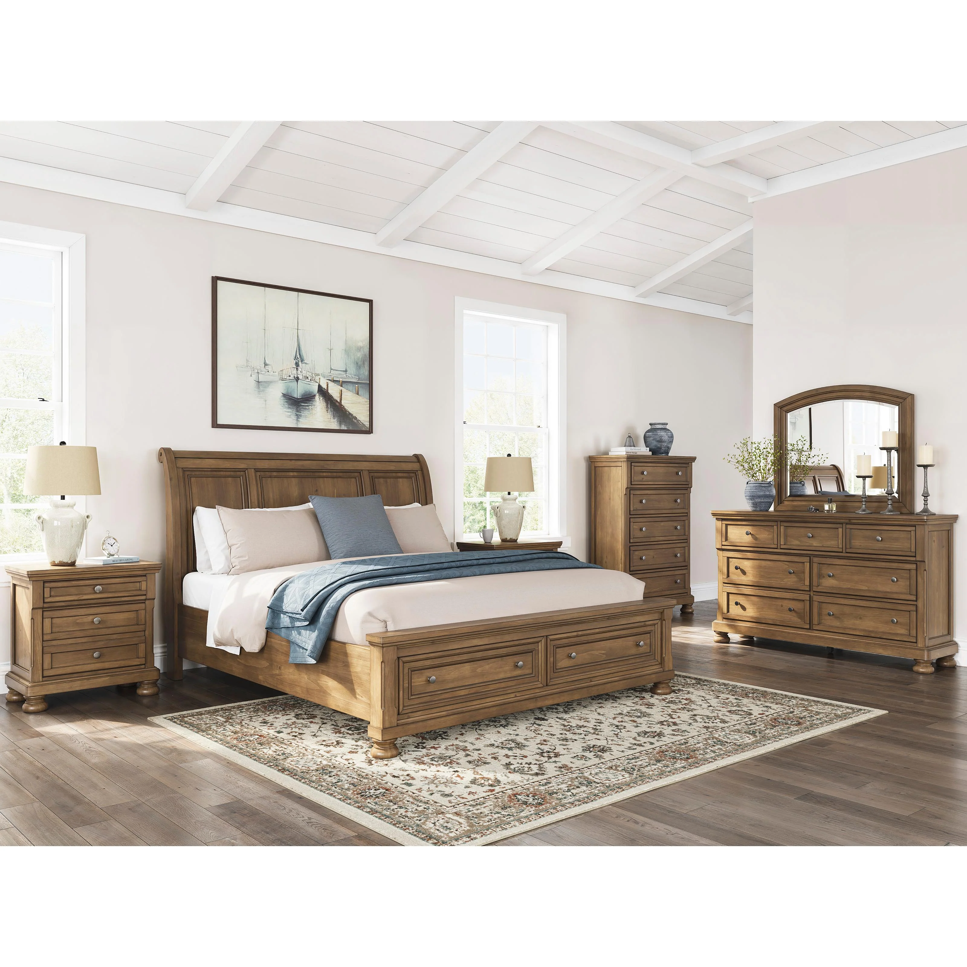 Signature Design by Ashley Feddinger PCB779B9 California King Storage Sleigh Bed - Image 9