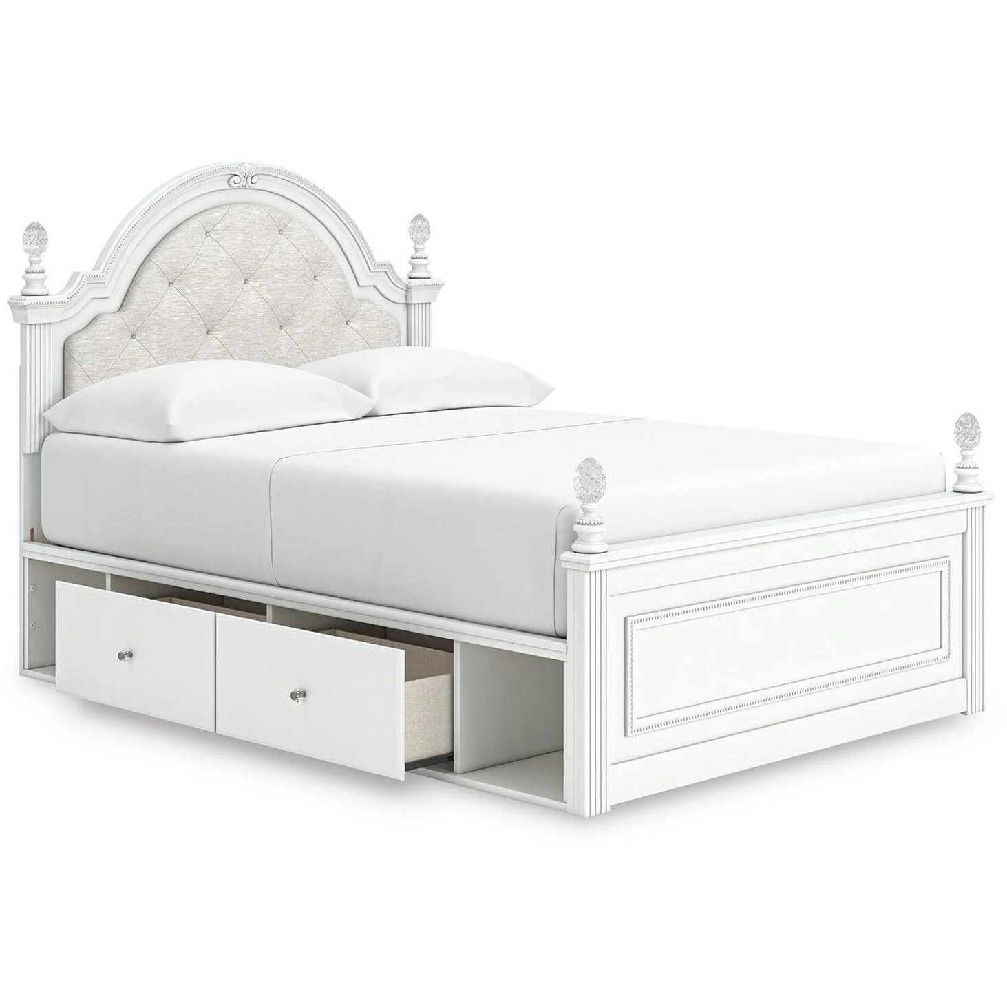 Signature Design by Ashley Kozlani Full Upholstered Panel Bed with Storage B100-12/PCB1819-187/PCB1819-50/PCB1819-50/PCB1819-84 - Image 3