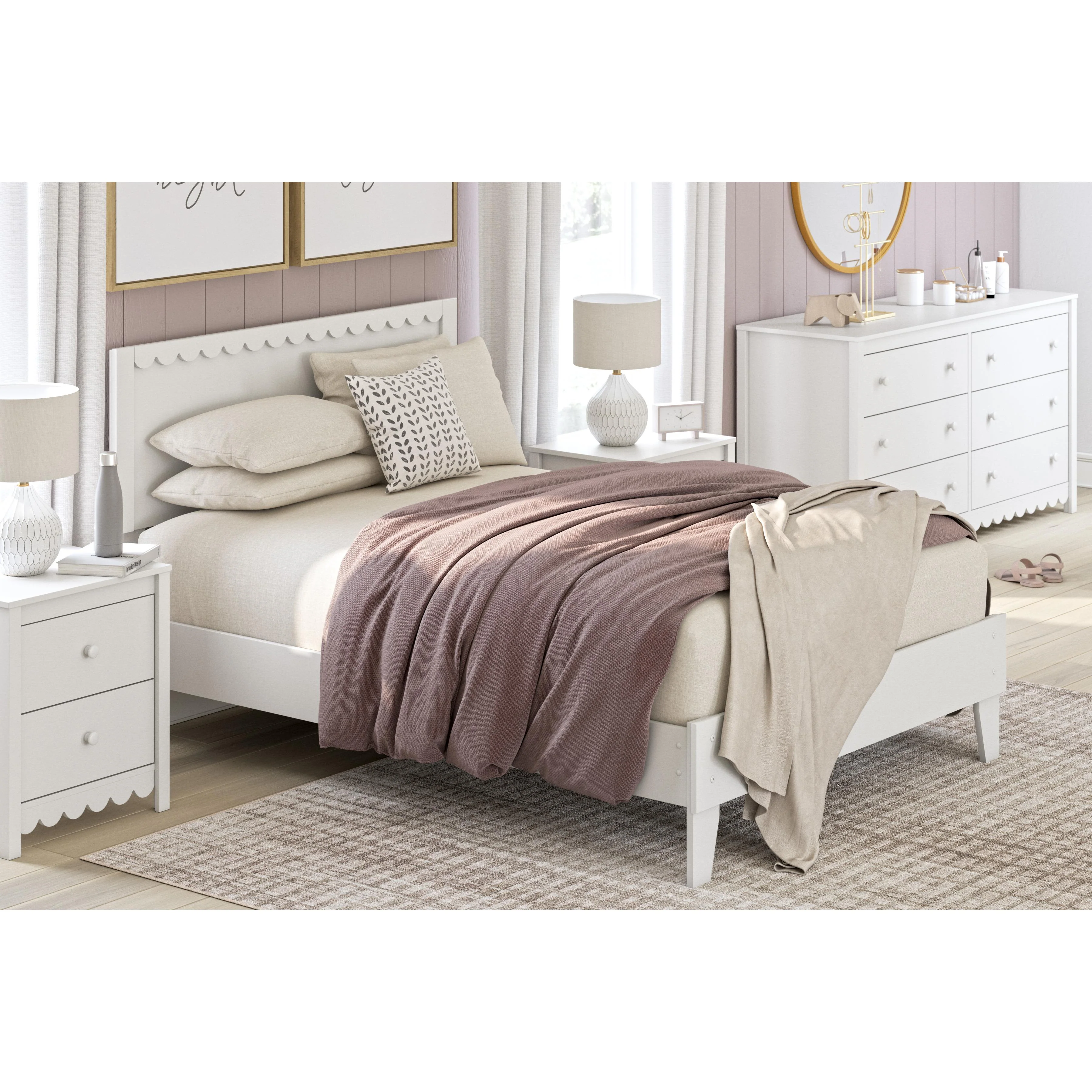 Signature Design by Ashley Hallityn EB1810B2 Full Panel Platform Bed - Image 8