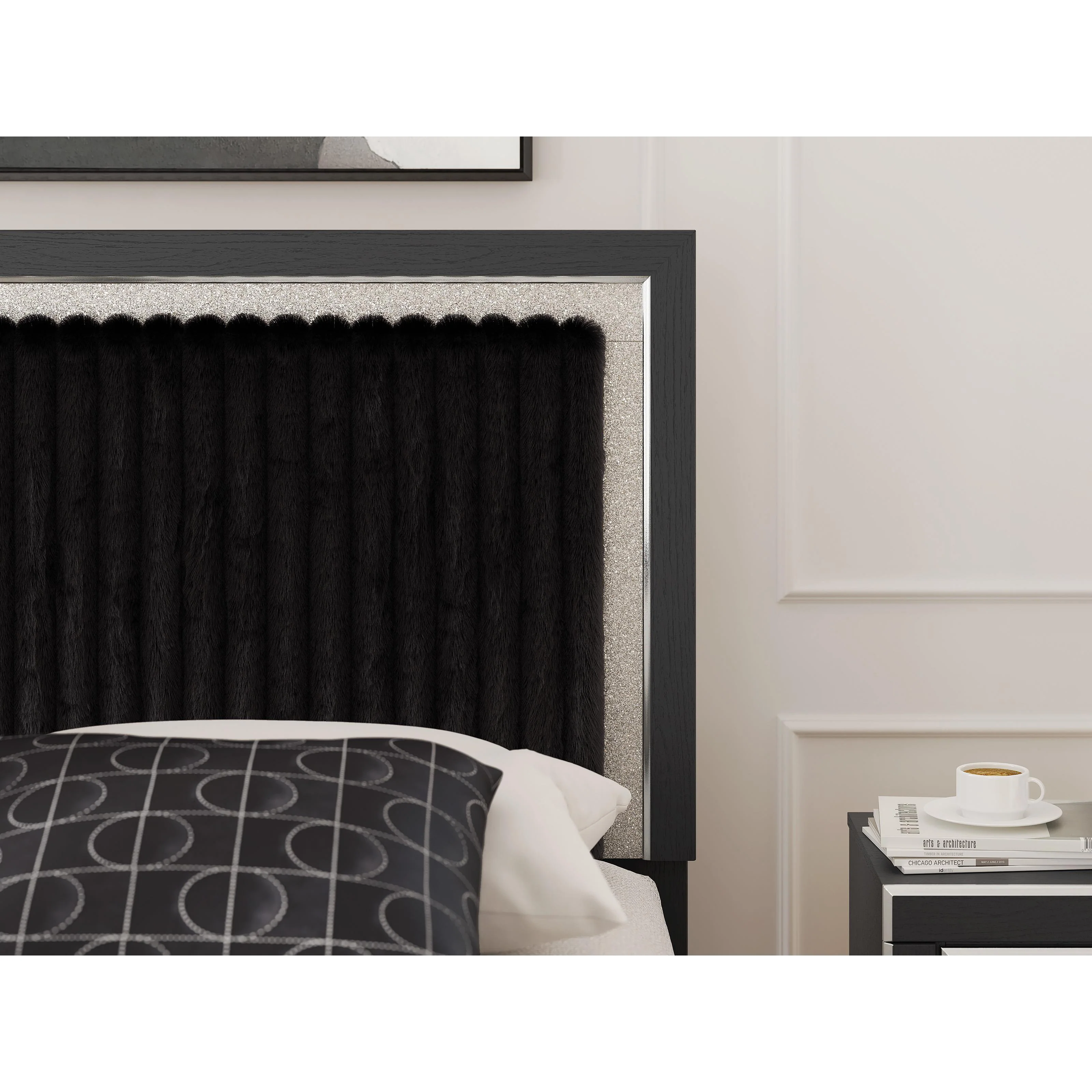 Signature Design by Ashley Zuraleus PCB3380B11 King Upholstered Panel Storage Bed - Image 8