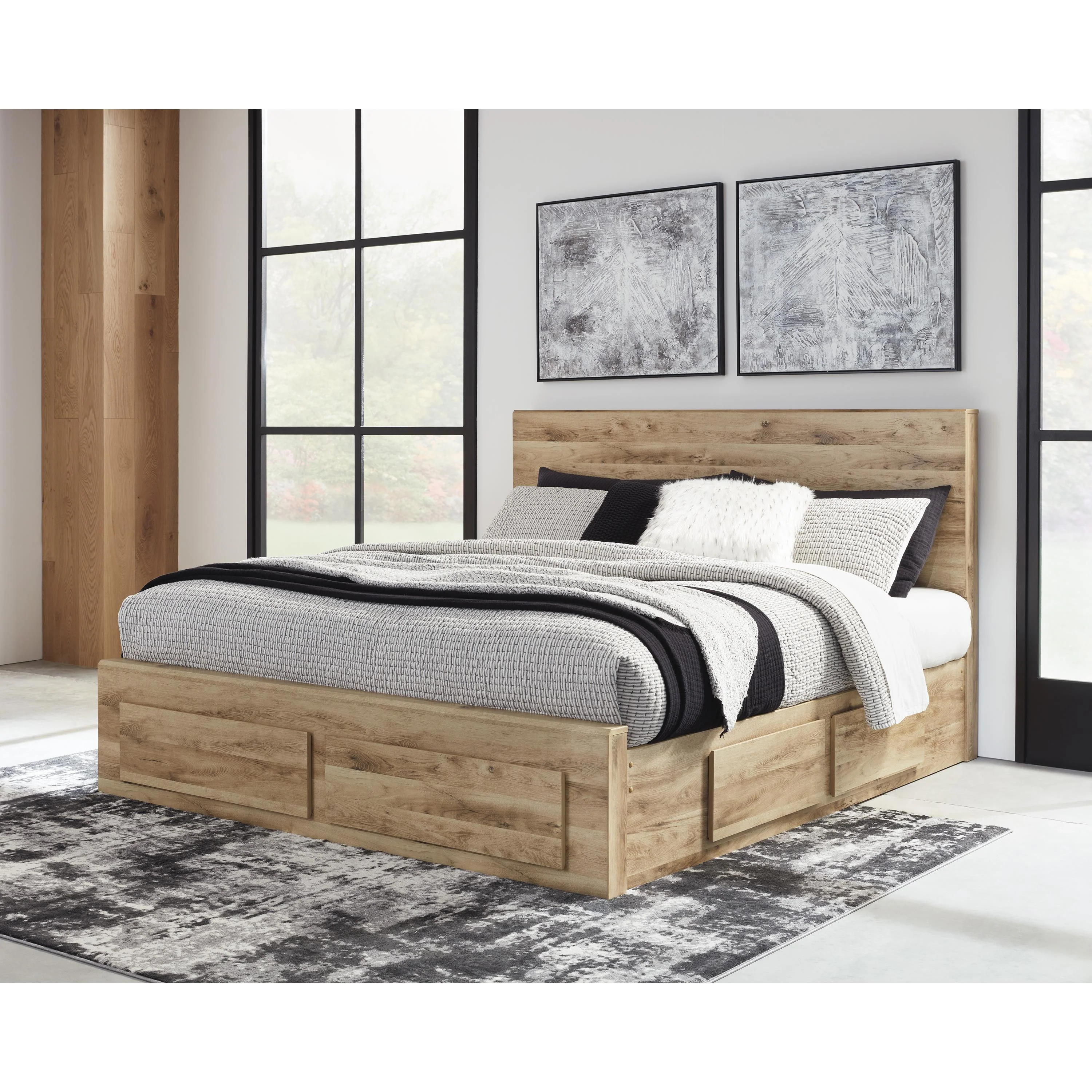 Signature Design by Ashley Hyanna B1050B13 King Panel Storage Bed with 2 Under Bed Storage Drawers - Image 5