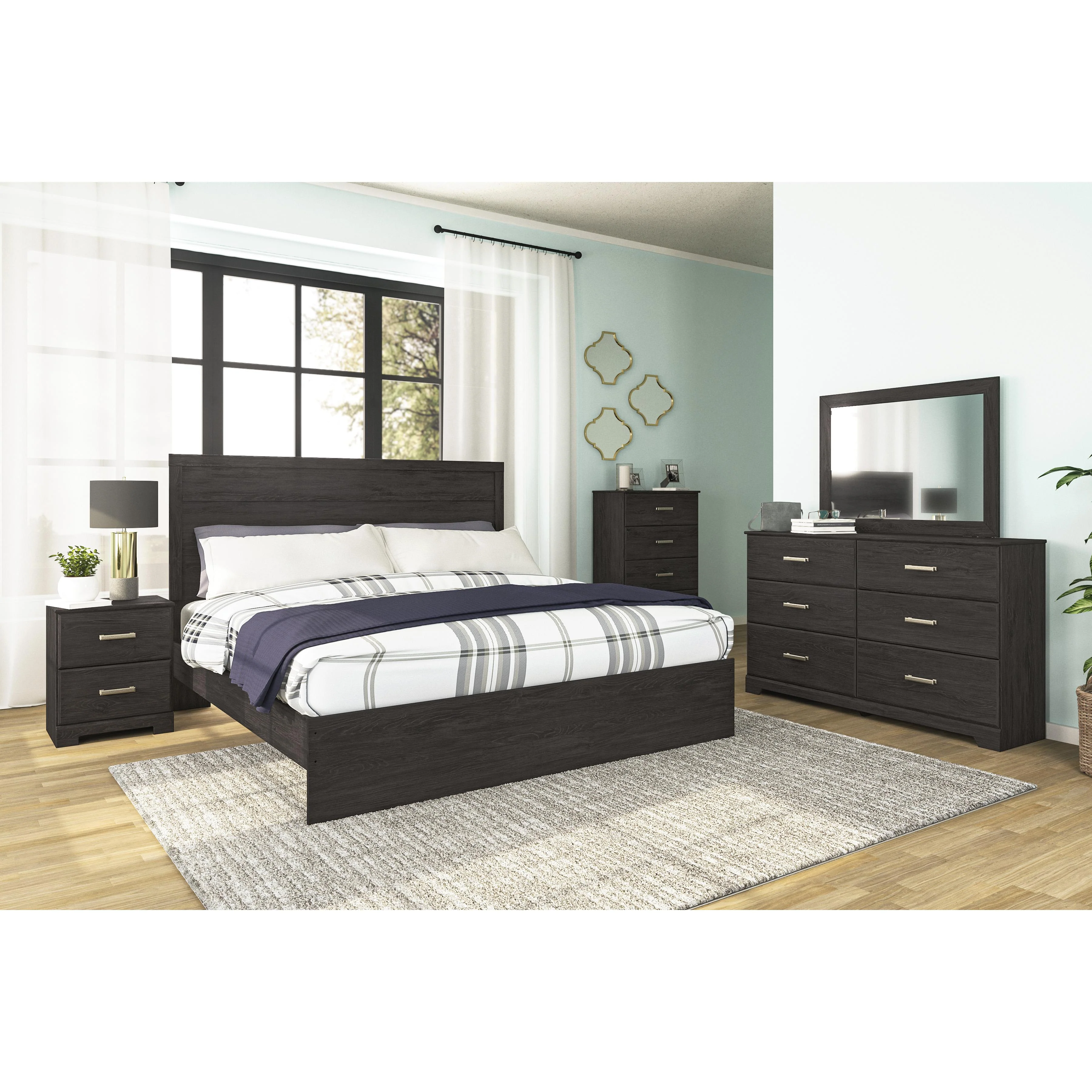 Signature Design by Ashley Belachime B2589B4 King Panel Bed - Image 6