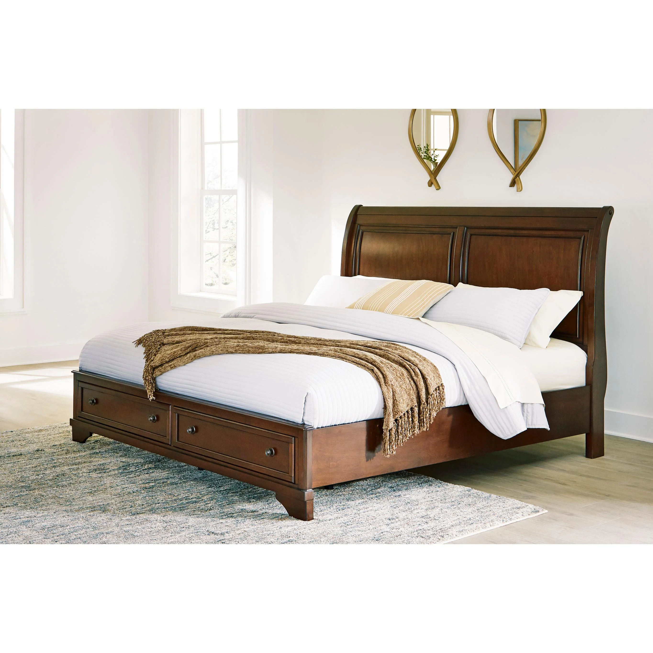 Signature Design by Ashley Trellington B716B2 King Sleigh Storage Bed - Image 5