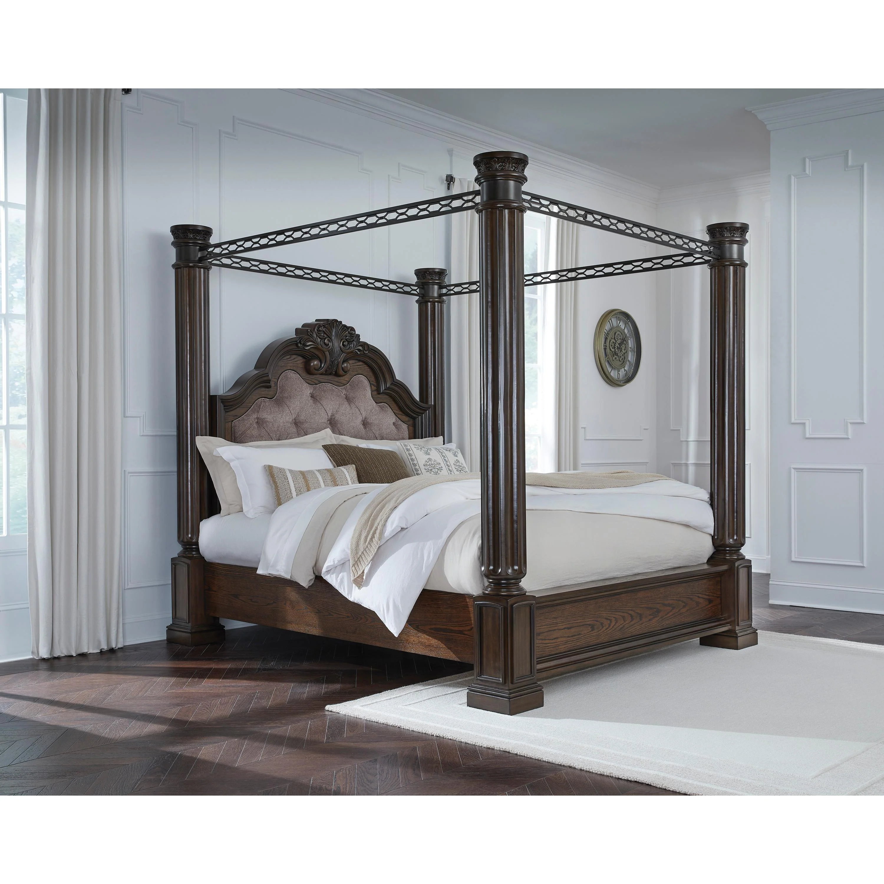 Signature Design by Ashley Maylee B947B10 King Canopy Bed - Image 4
