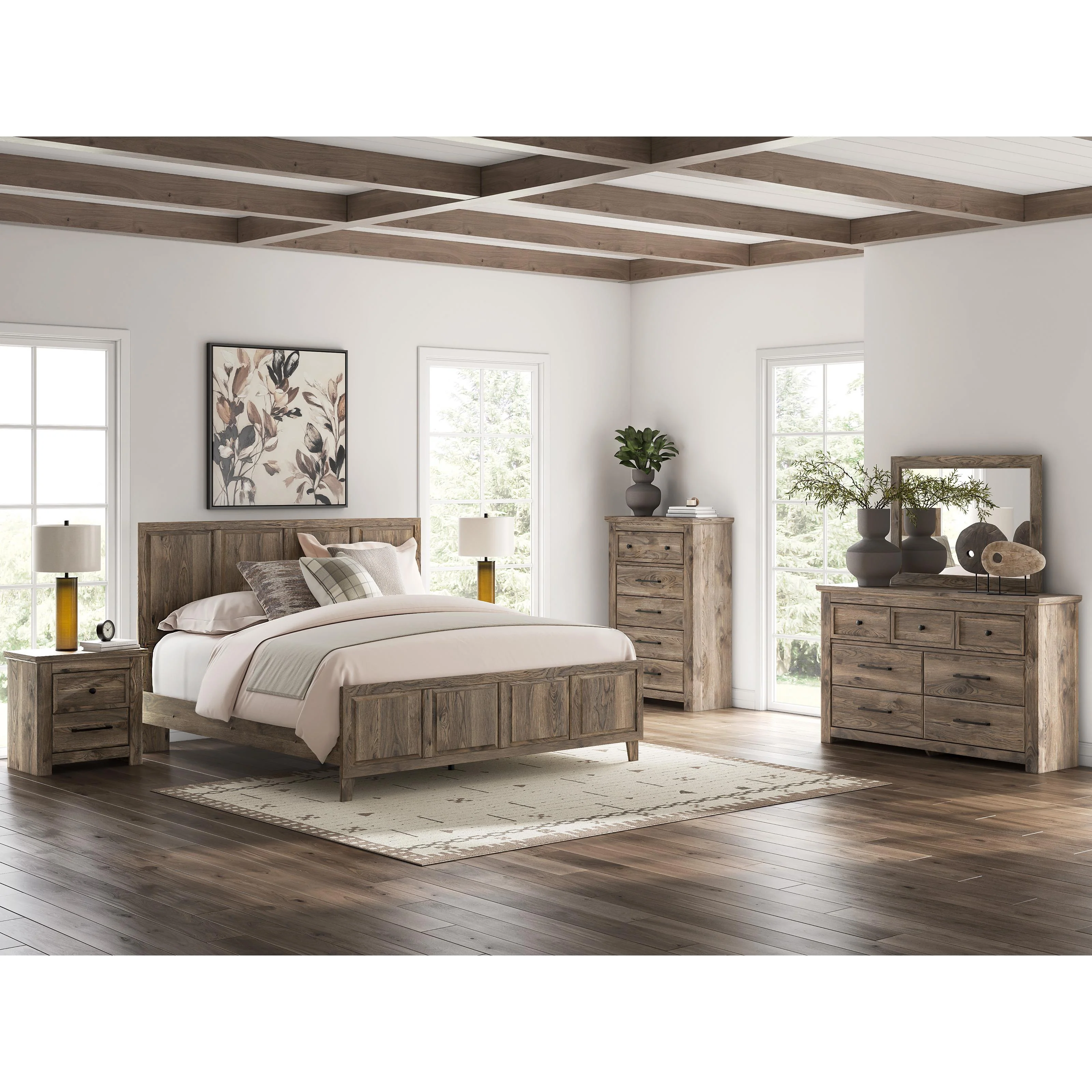 Signature Design by Ashley Rusticott PCB2260B6 King Panel Bed - Image 8