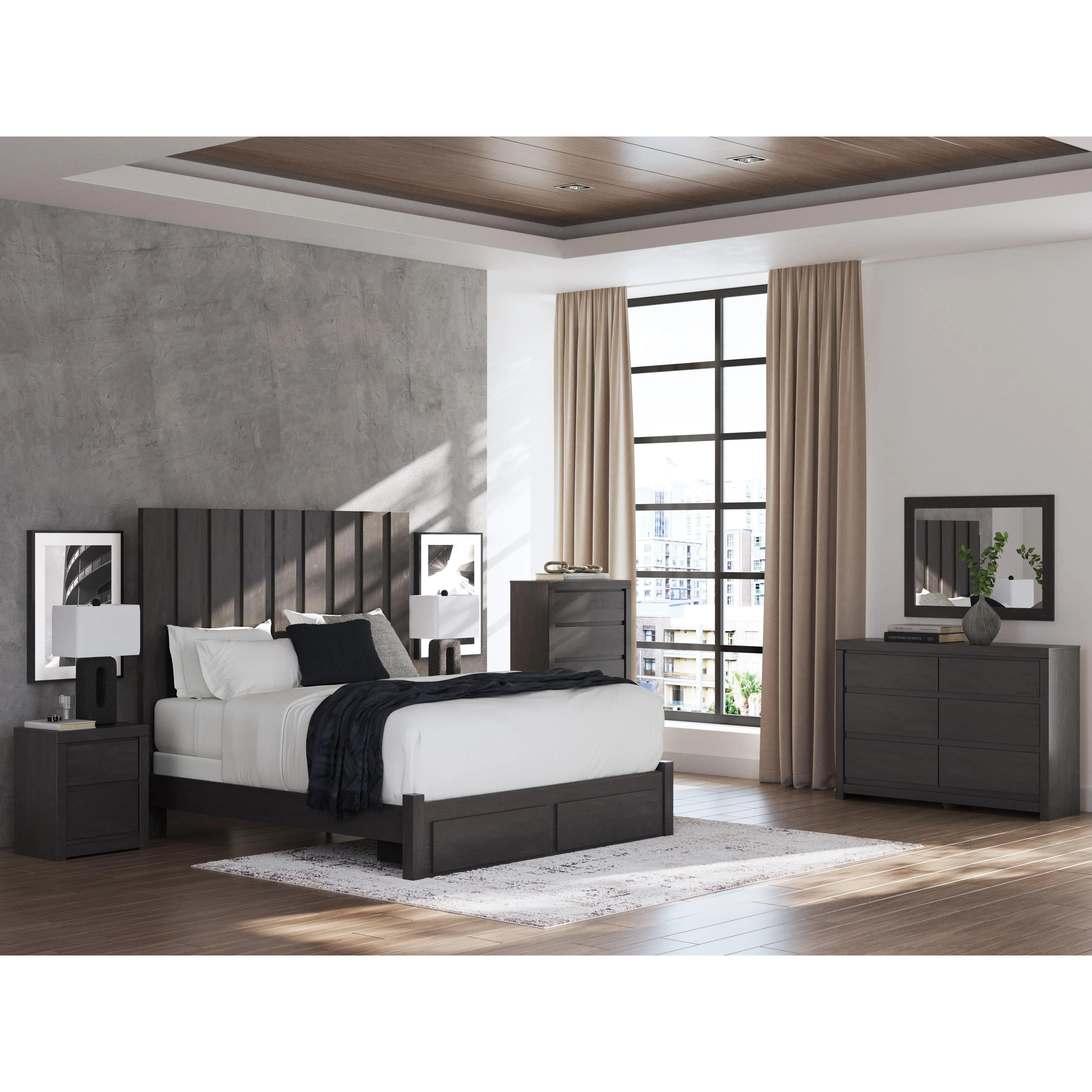 Signature Design by Ashley Fraluna PCB3370B9 King Panel Storage Bed - Image 7