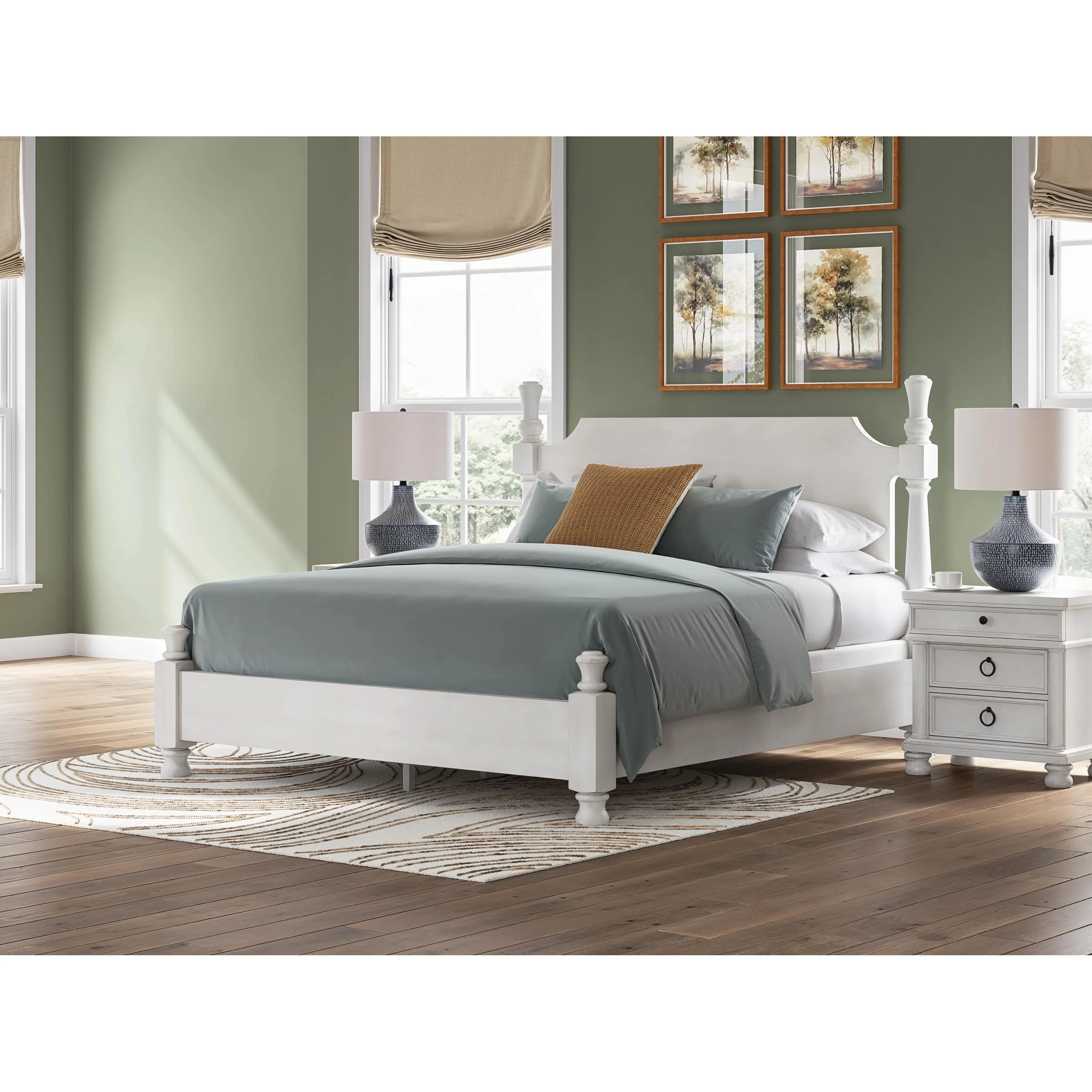 Signature Design by Ashley Rowlenstown PCB823B4 King Poster Bed - Image 4