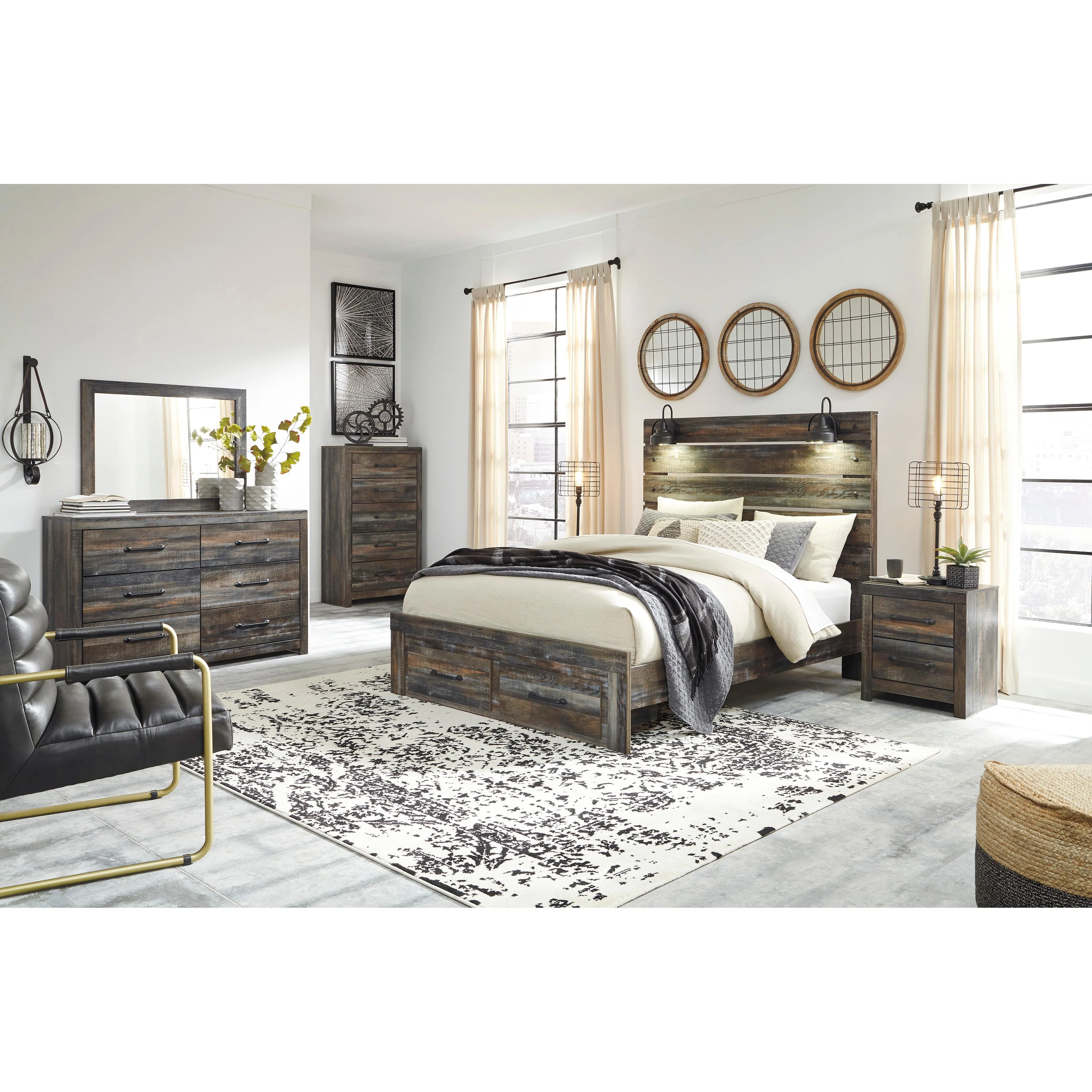 Signature Design by Ashley Drystan Queen Panel Bed with Storage B211-57/B211-54S/B211-96 - Image 8