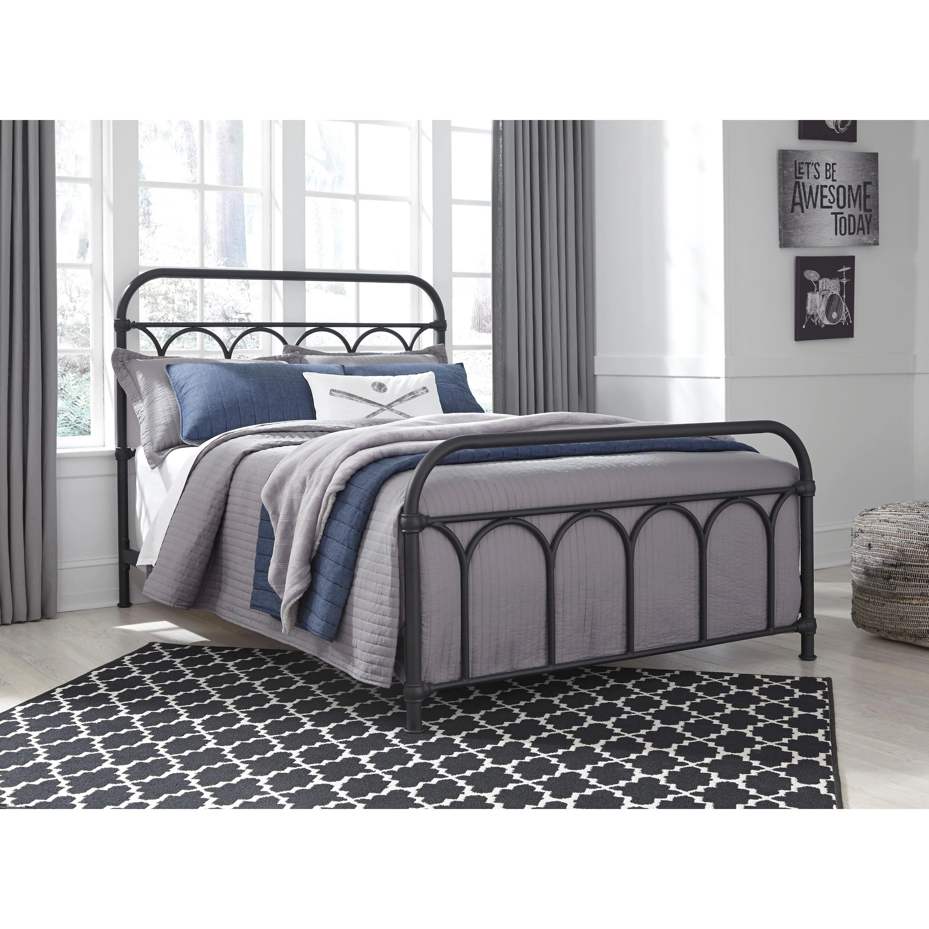 Signature Design by Ashley Nashburg Queen Metal Bed B280-681 - Image 5