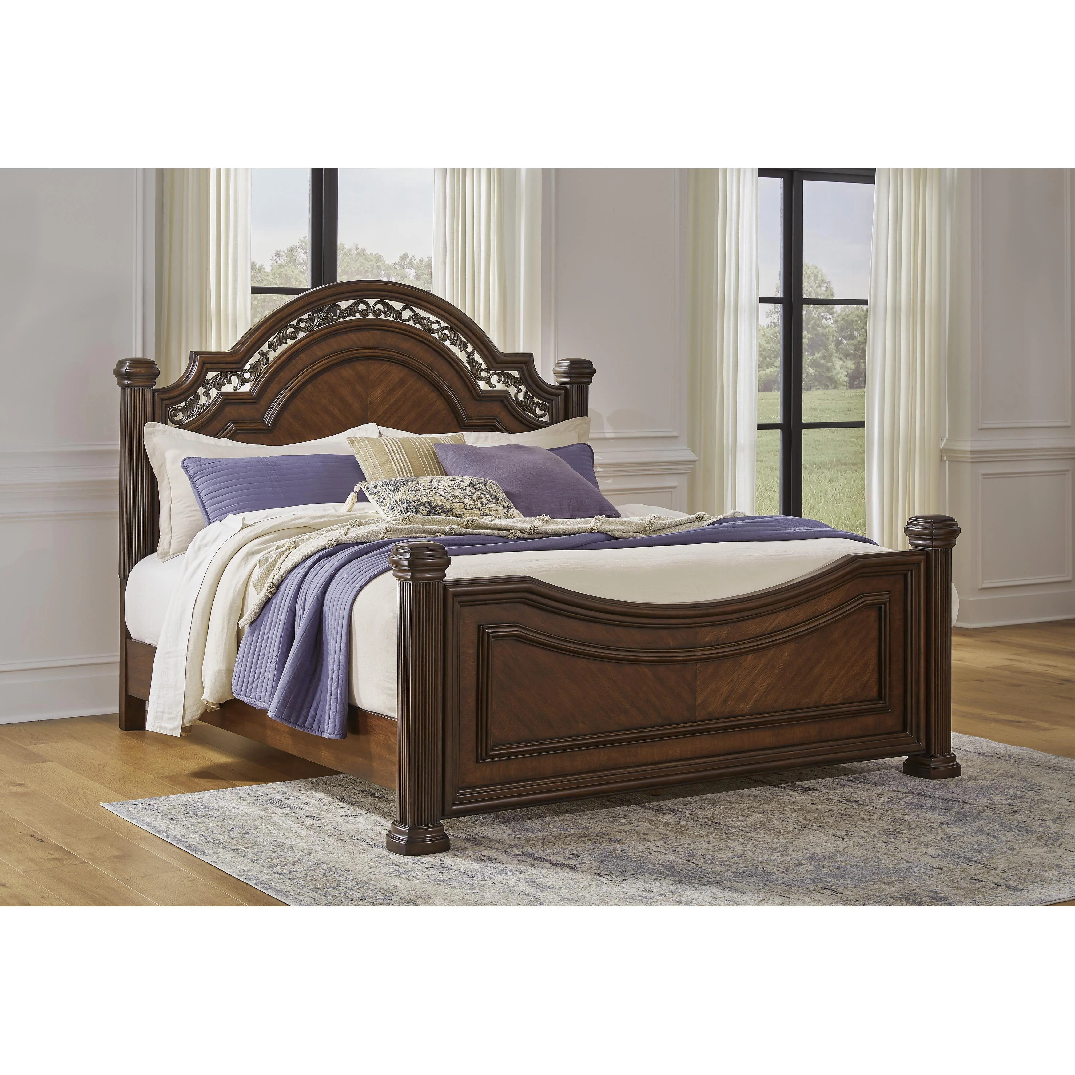 Signature Design by Ashley Lavinton B764B5 Queen Poster Bed - Image 5