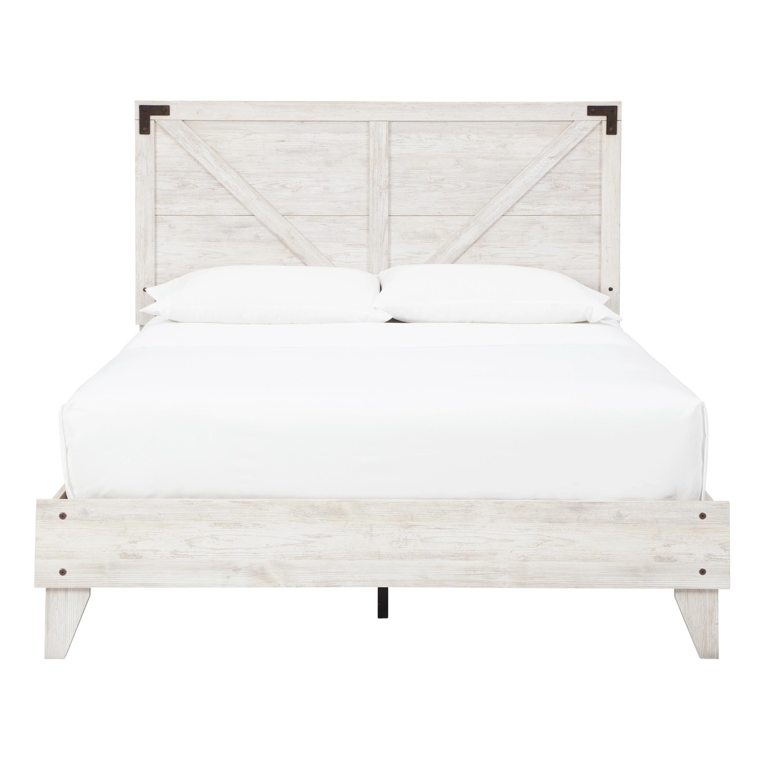 Signature Design by Ashley Shawburn EB4121B1 Queen Crossbuck Panel Platform Bed - Image 2