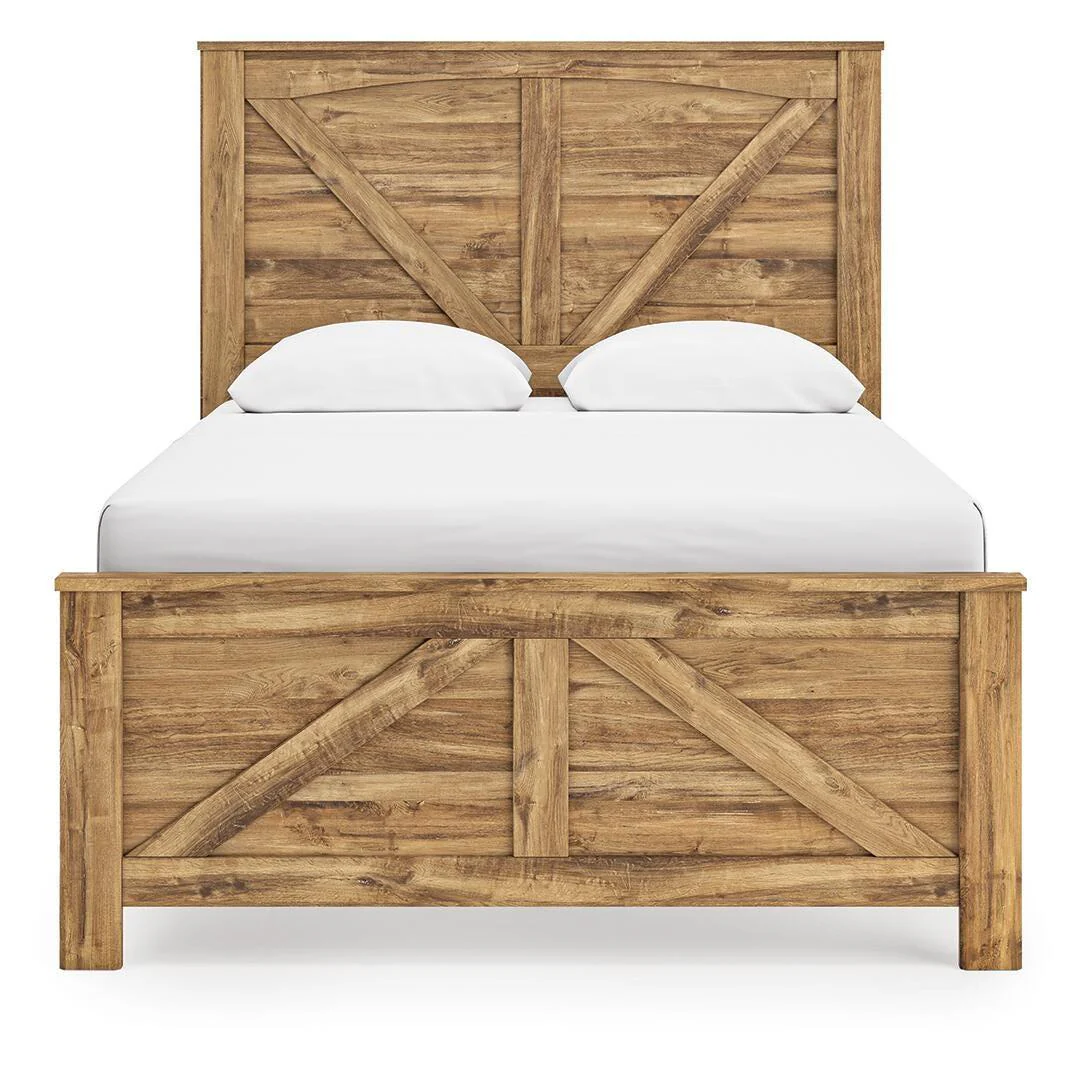 Signature Design by Ashley Maystonna PCB1580B2 Queen Crossbuck Panel Bed - Image 6