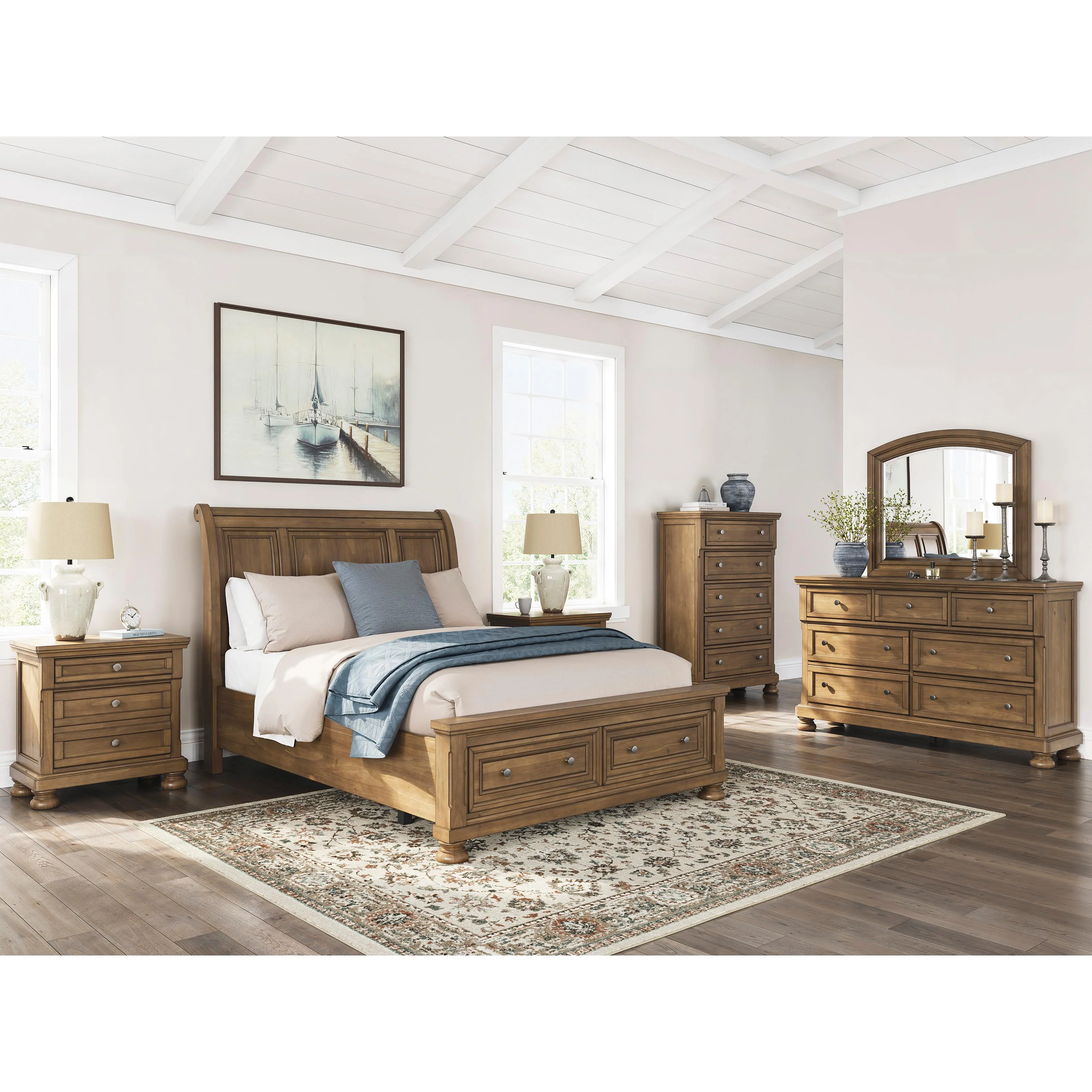 Signature Design by Ashley Feddinger PCB779B4 Queen Storage Sleigh Bed - Image 11
