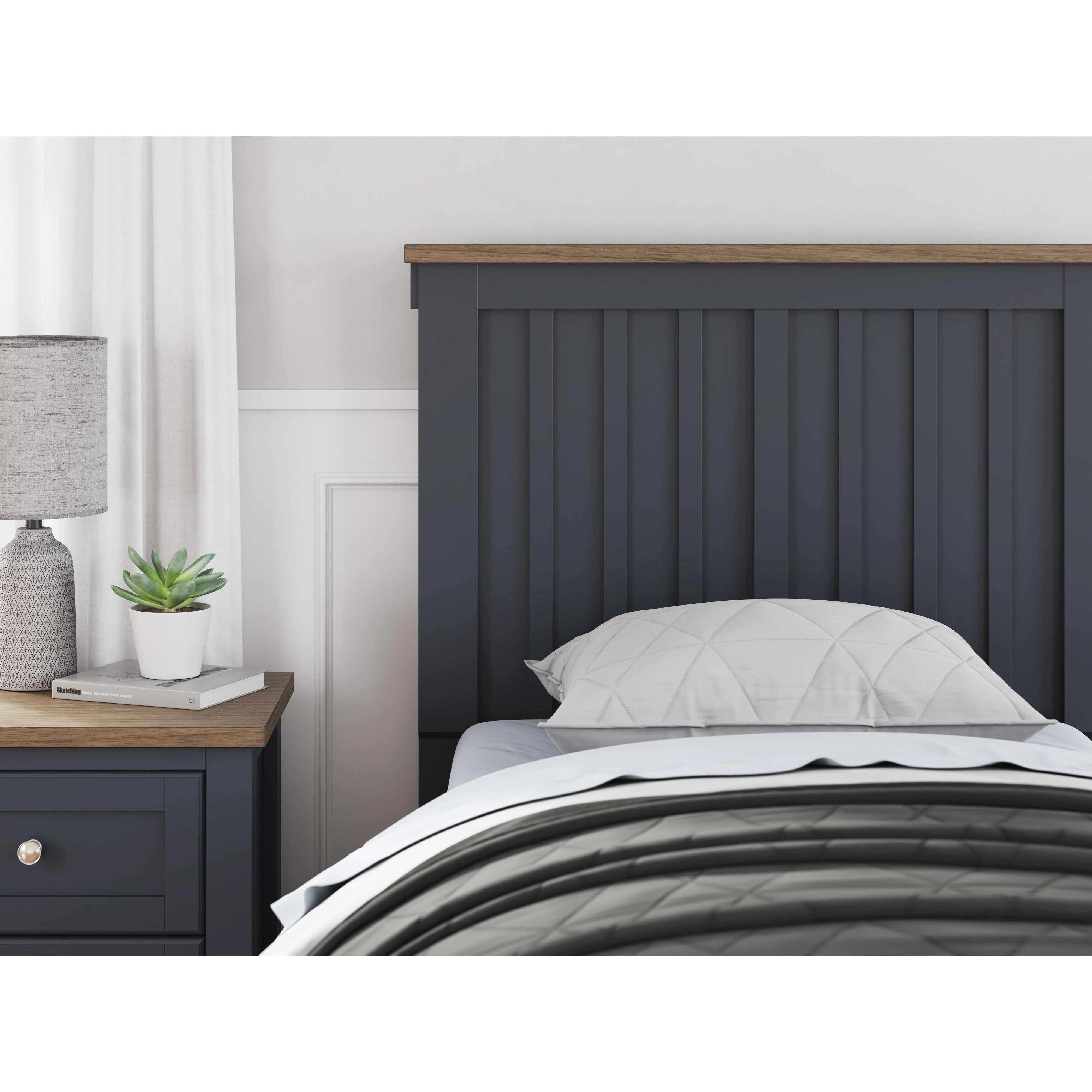 Signature Design by Ashley Landocken B414B2 Twin Panel Bed - Image 7