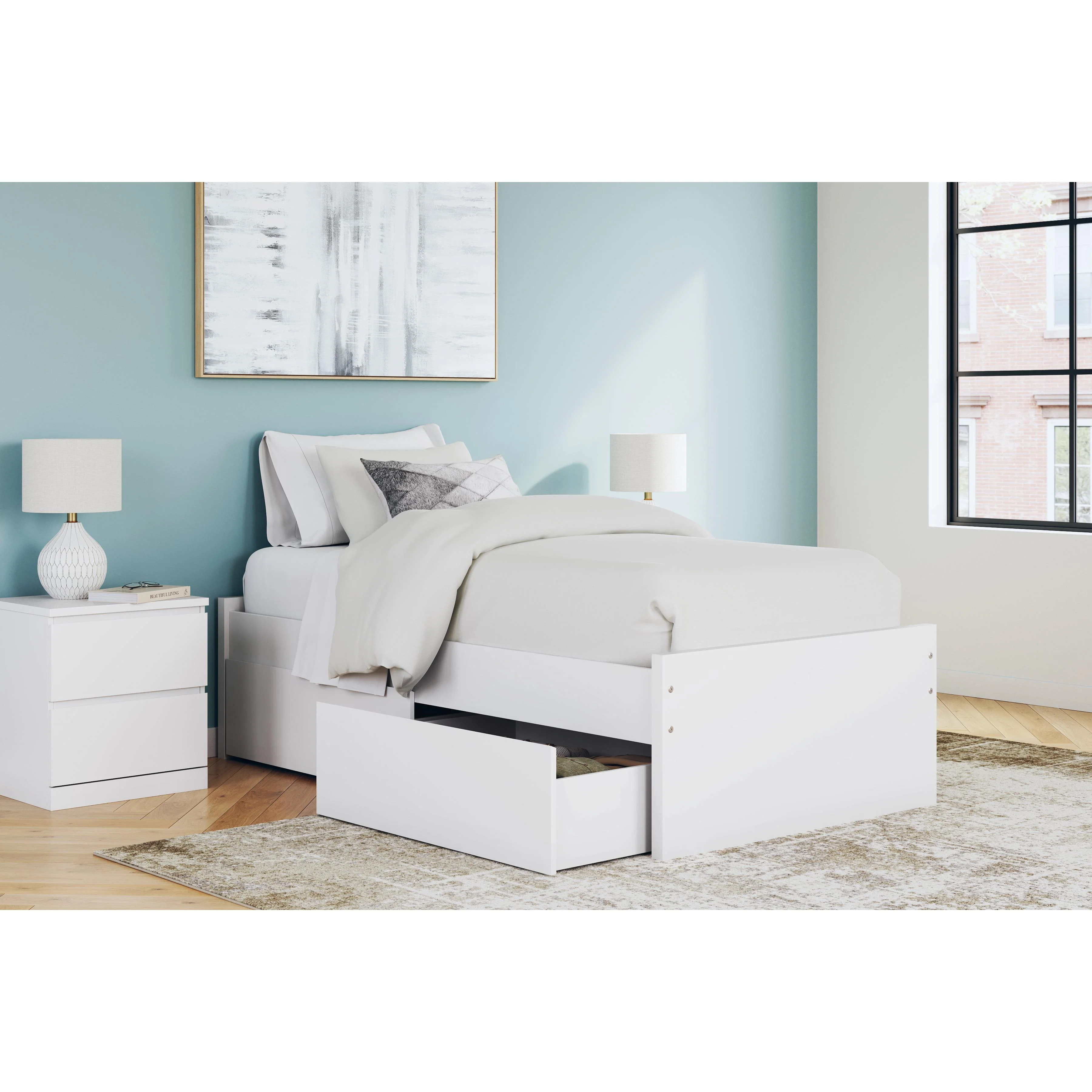 Signature Design by Ashley Onita EB9630B6 Twin Platform Bed with 1 Side Storage - Image 10