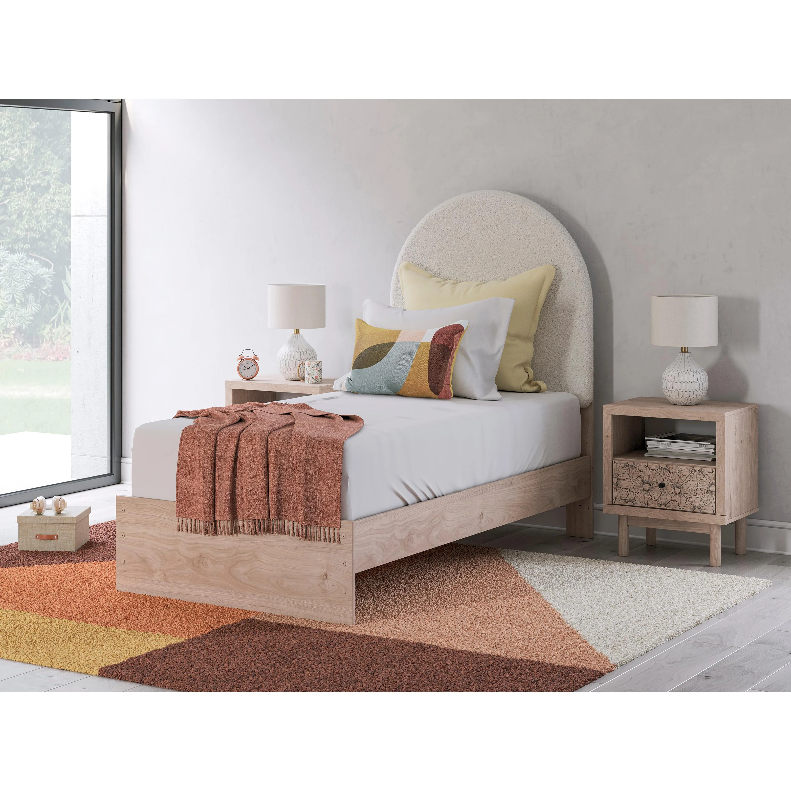 Signature Design by Ashley Arloster PCB1566B2 Twin Upholstered Panel Bed - Image 7