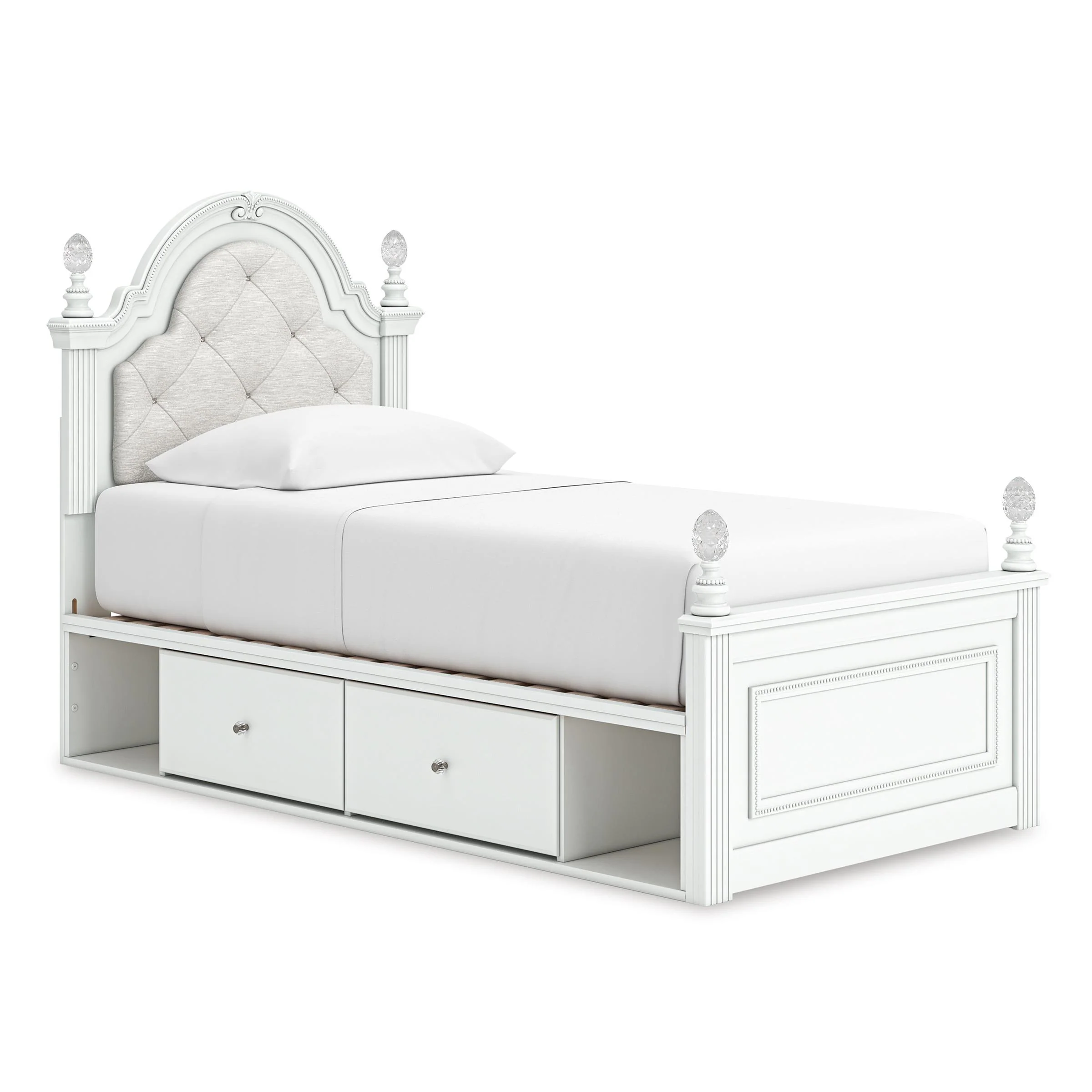 Signature Design by Ashley Kozlani Twin Upholstered Panel Bed with Storage PCB1819-153/PCB1819-52/PCB1819-150/B100-11