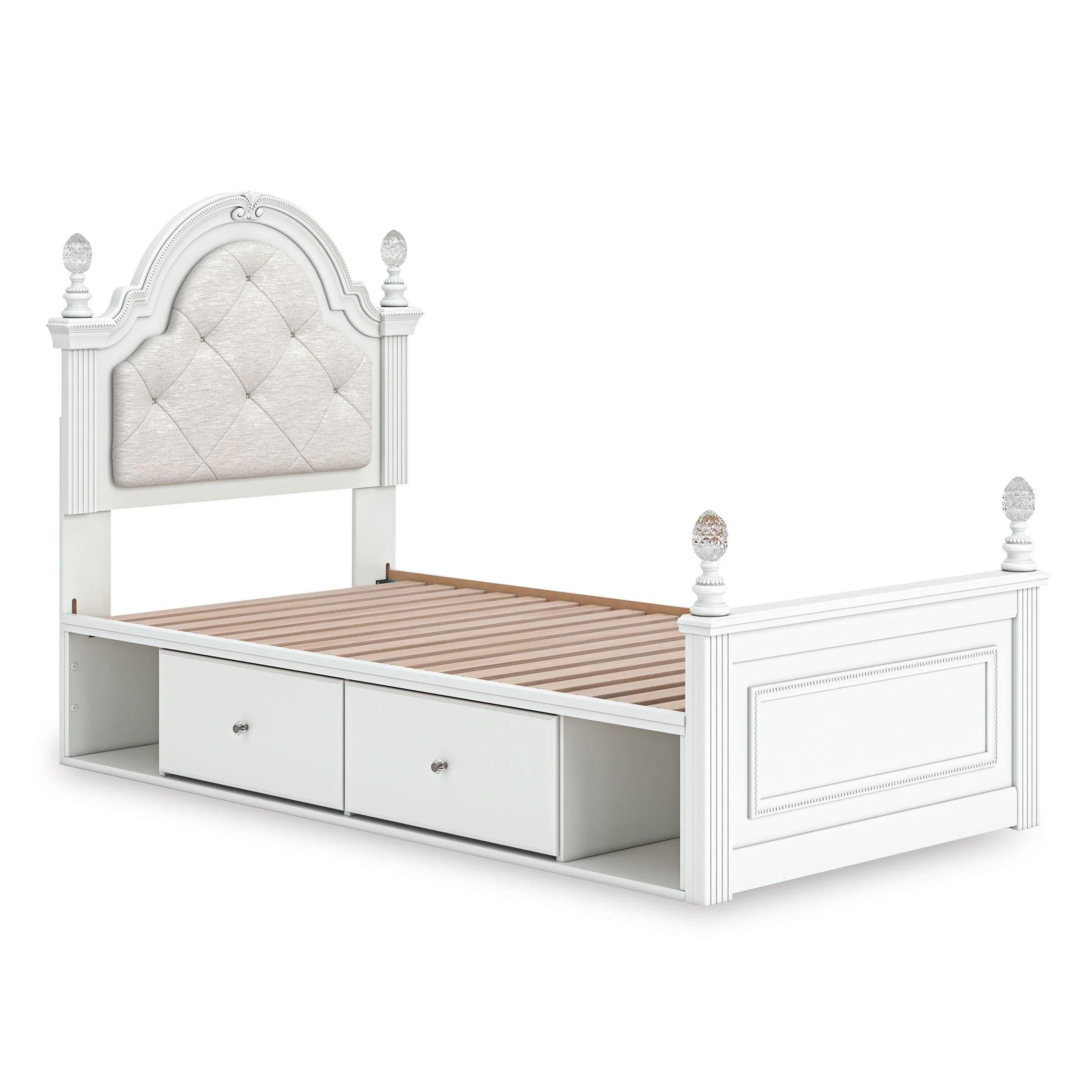 Signature Design by Ashley Kozlani Twin Upholstered Panel Bed with Storage PCB1819-153/PCB1819-52/PCB1819-150/B100-11 - Image 7