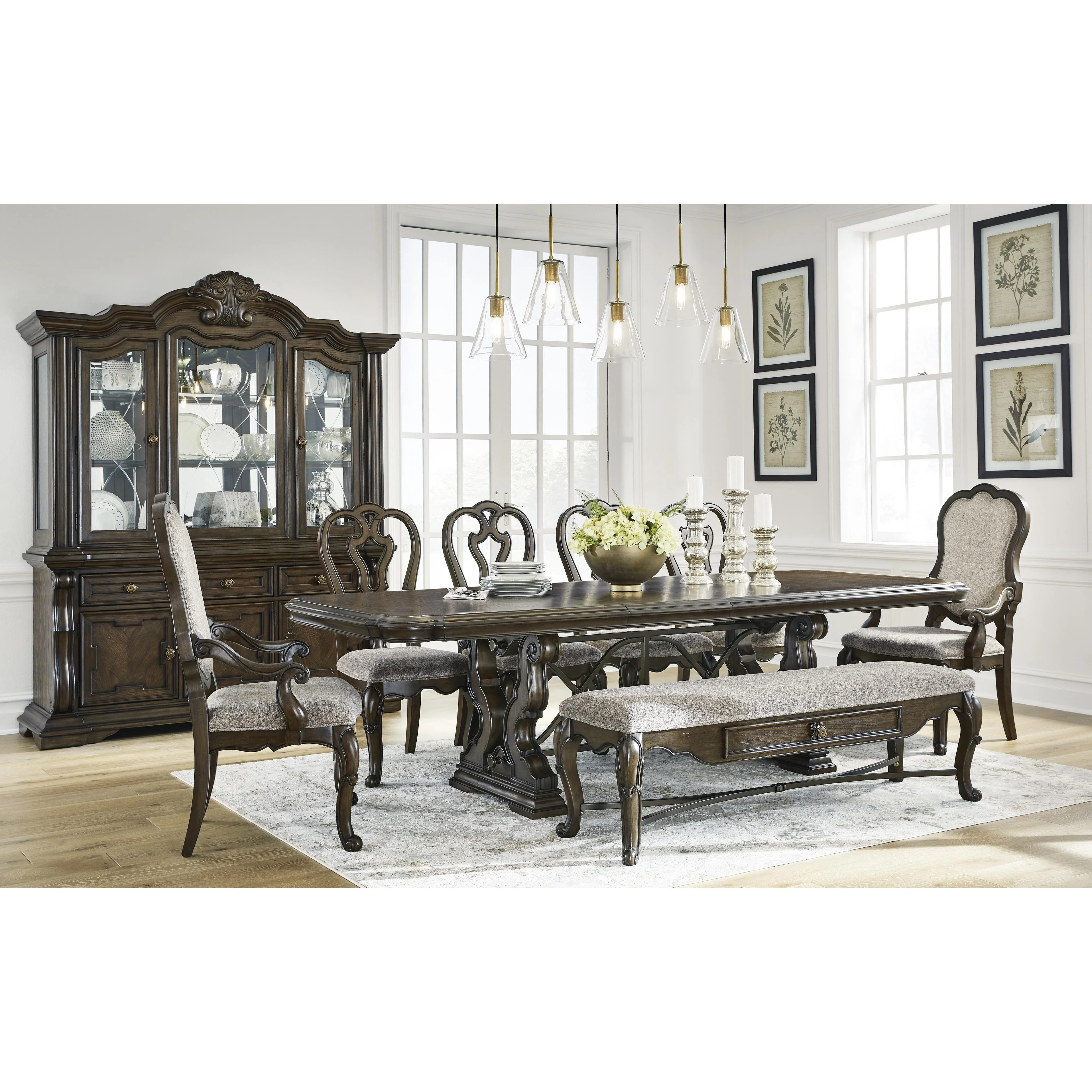 Signature Design by Ashley Maylee D947D1 Dining Buffet and Hutch - Image 15