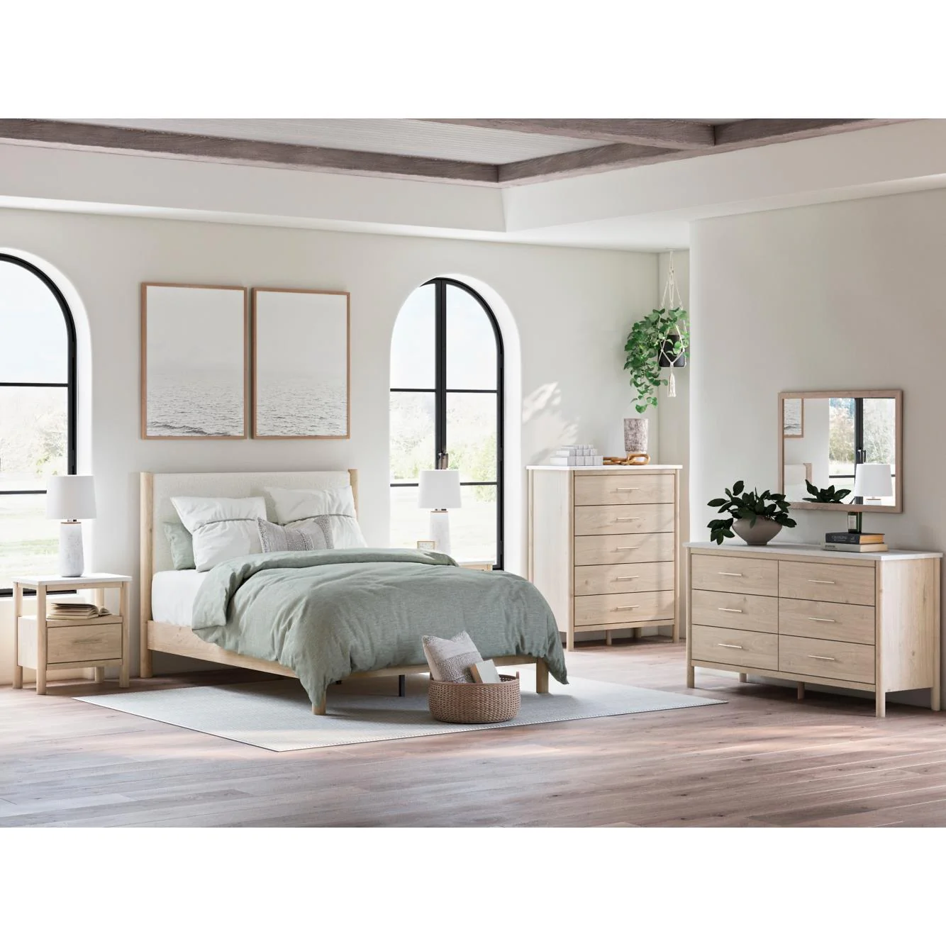 Signature Design by Ashley Cadmori B2615B19 6 pc King Panel Bedroom Set - Image 18