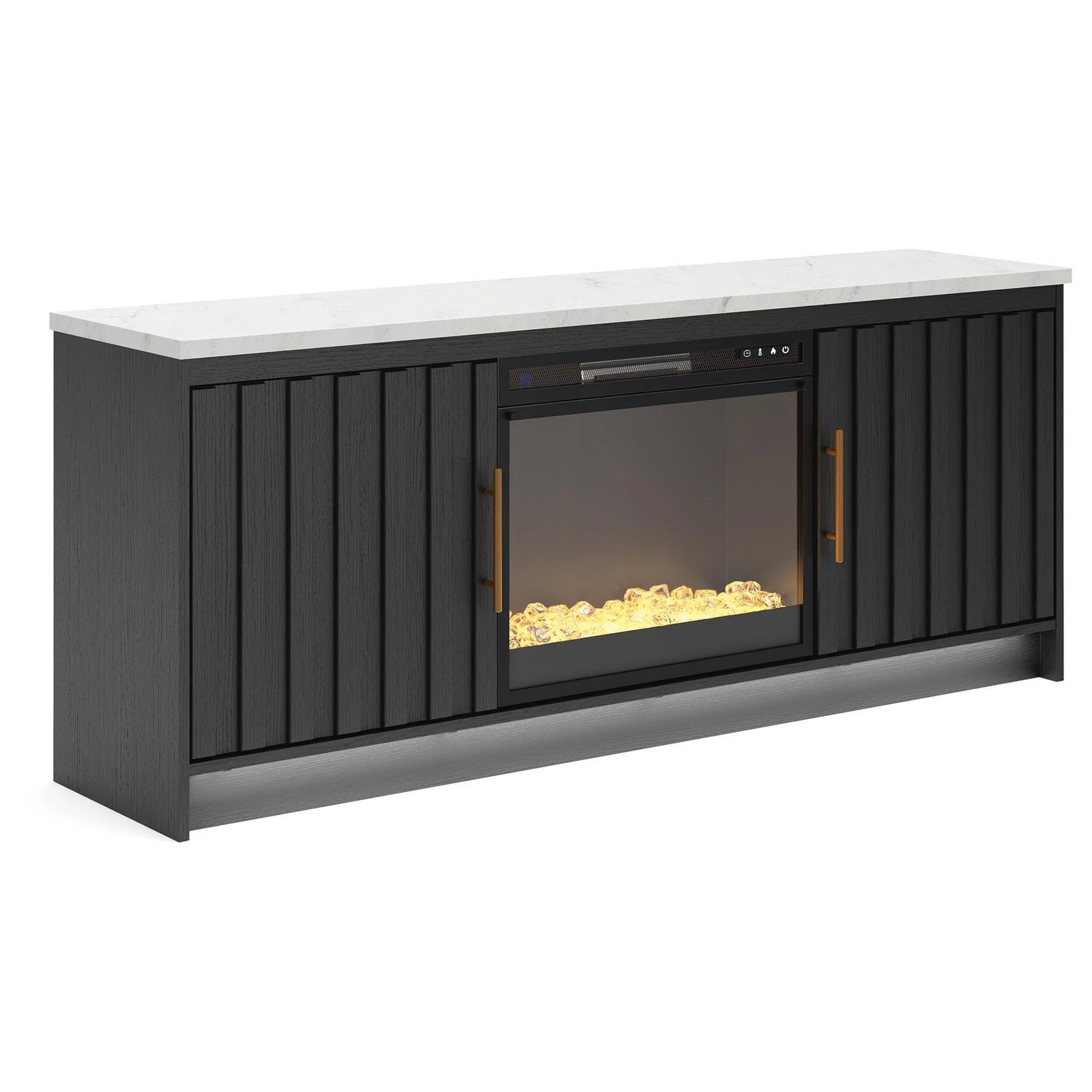 Signature Design by Ashley Cadmori W2616W1 63" TV Stand with Electric Fireplace - Image 2
