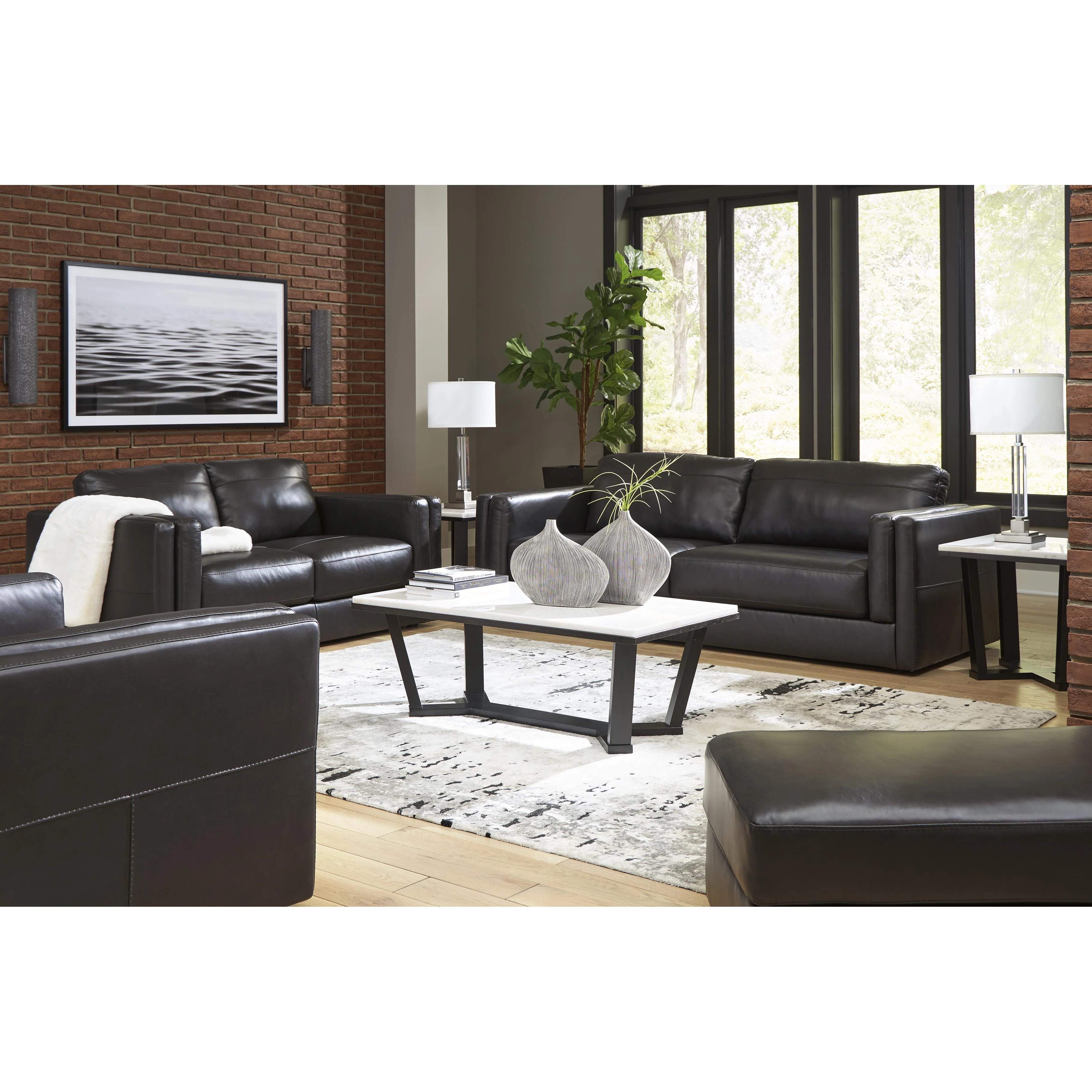 Signature Design by Ashley Amiata 57405U3 Oversized Chair and Ottoman - Image 4