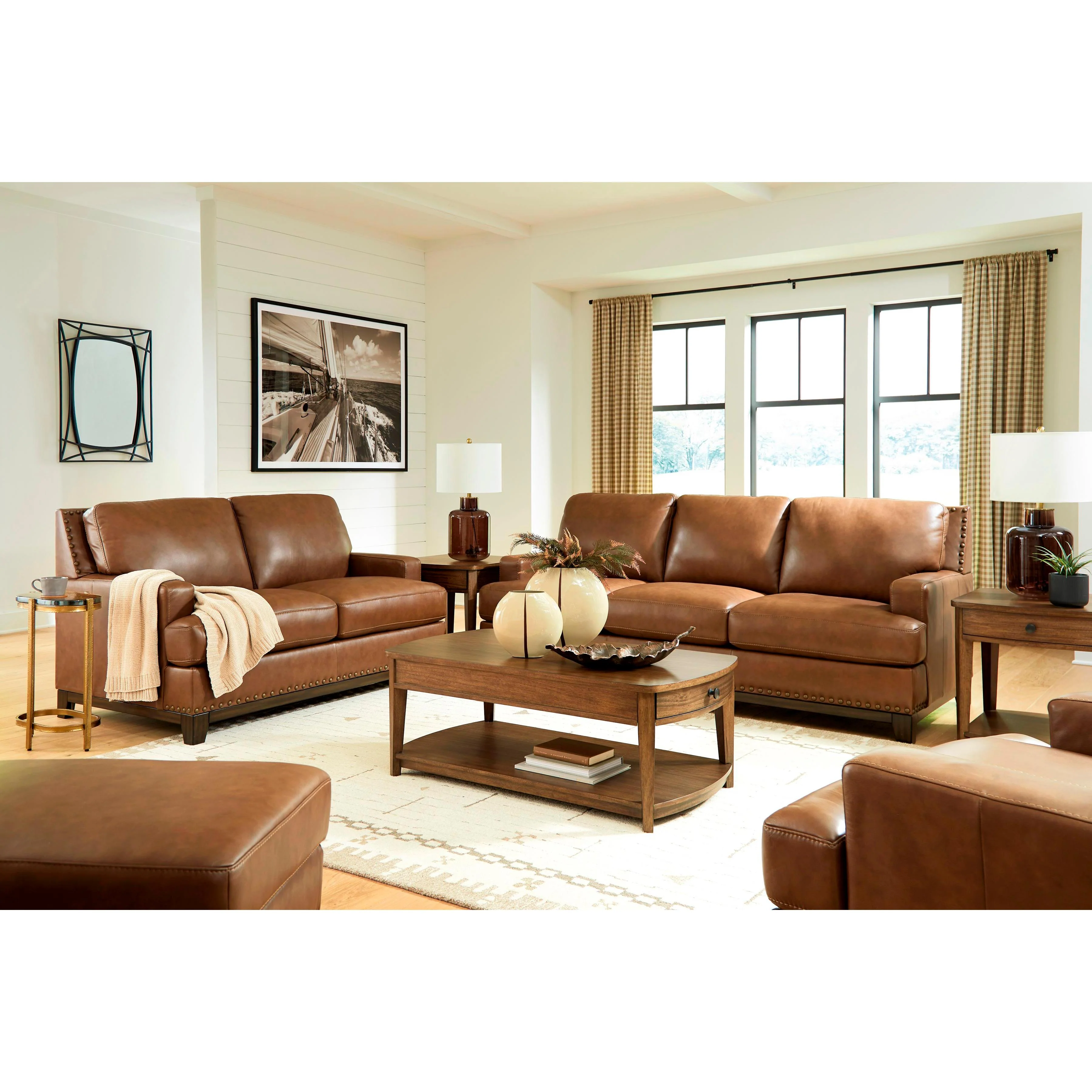 Signature Design by Ashley Saonara Stationary Leather Match Chair PC7310920 - Image 6