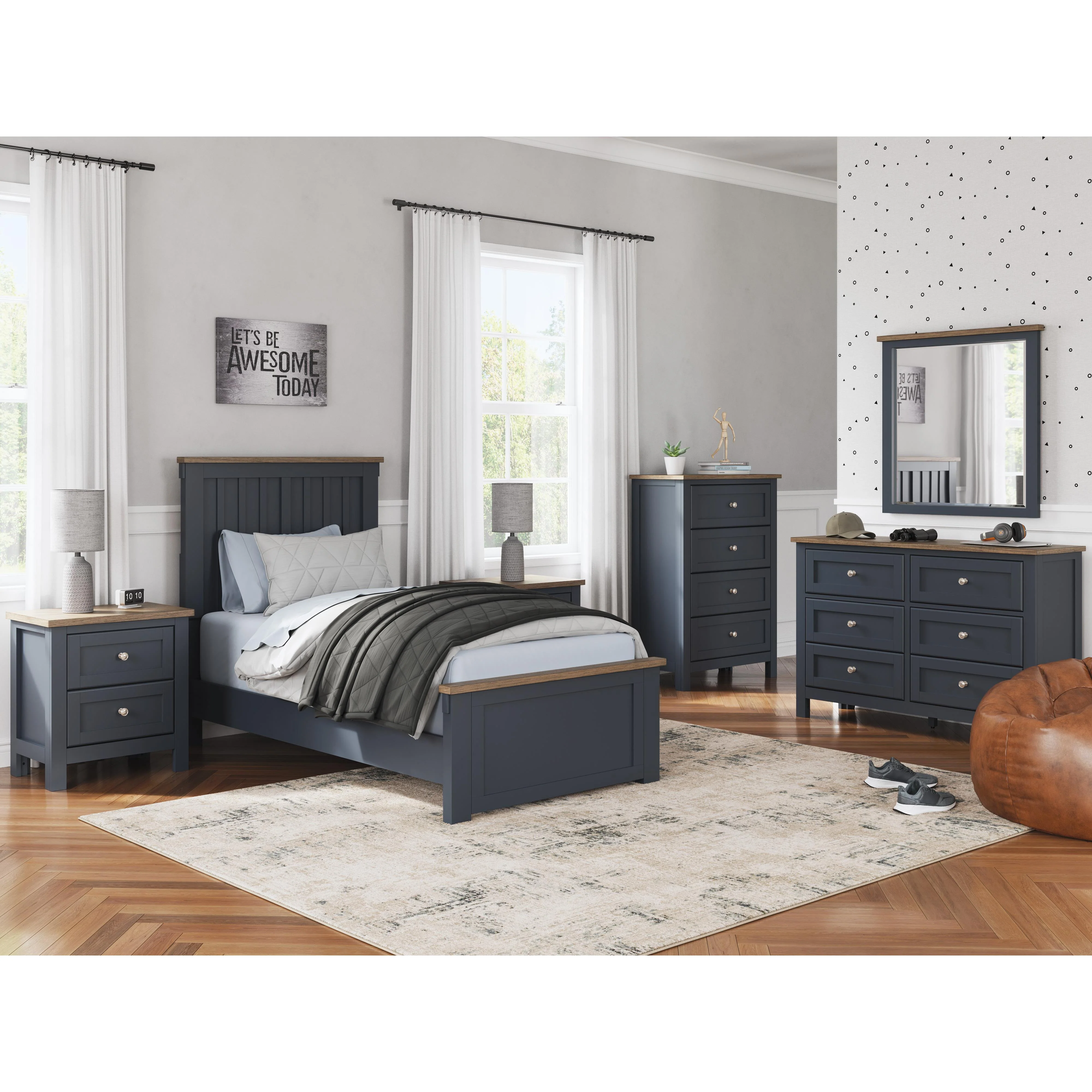 Signature Design by Ashley Landocken B414-45 Four Drawer Chest - Image 11