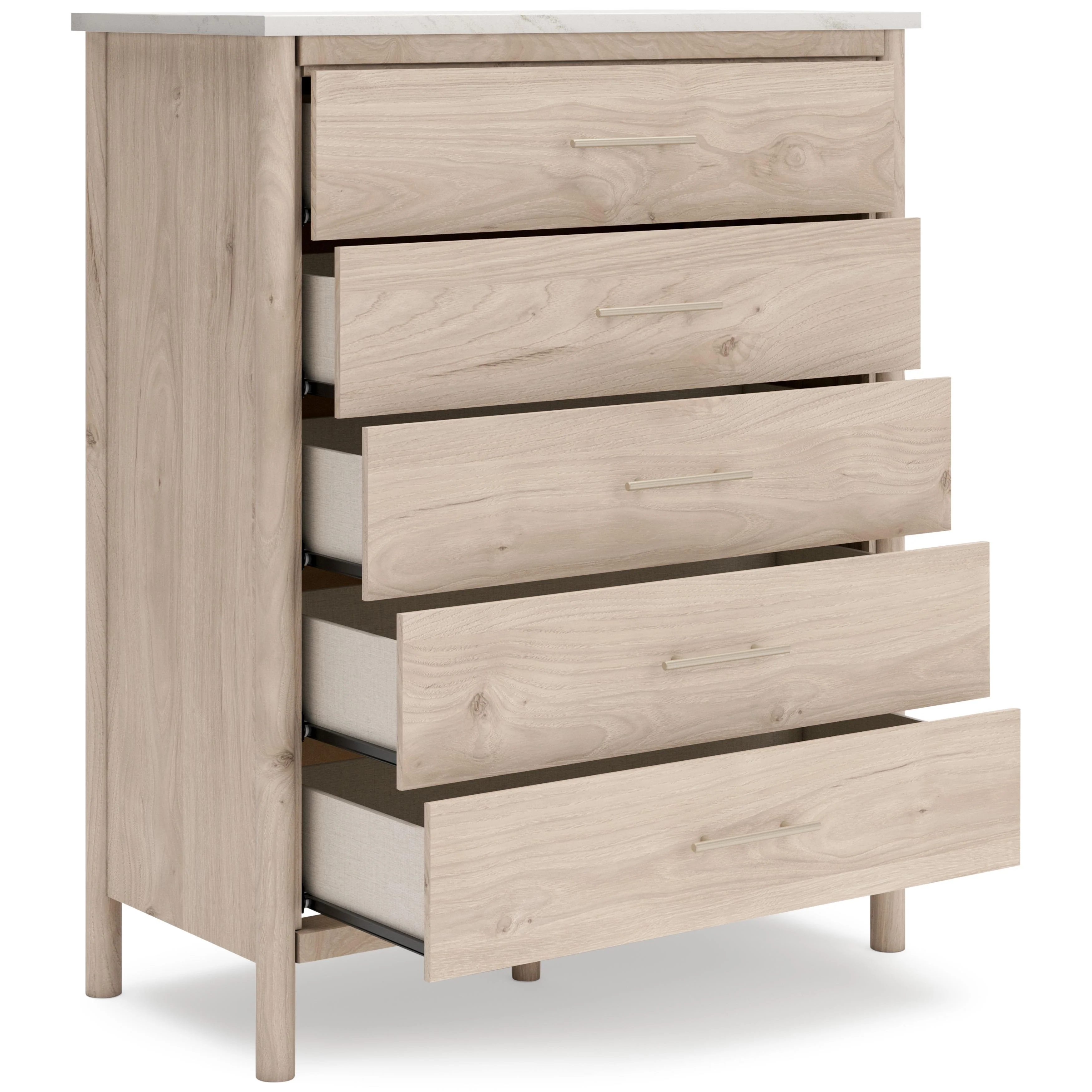 Signature Design by Ashley Cadmori B2615-345 Five Drawer Wide Chest - Image 2