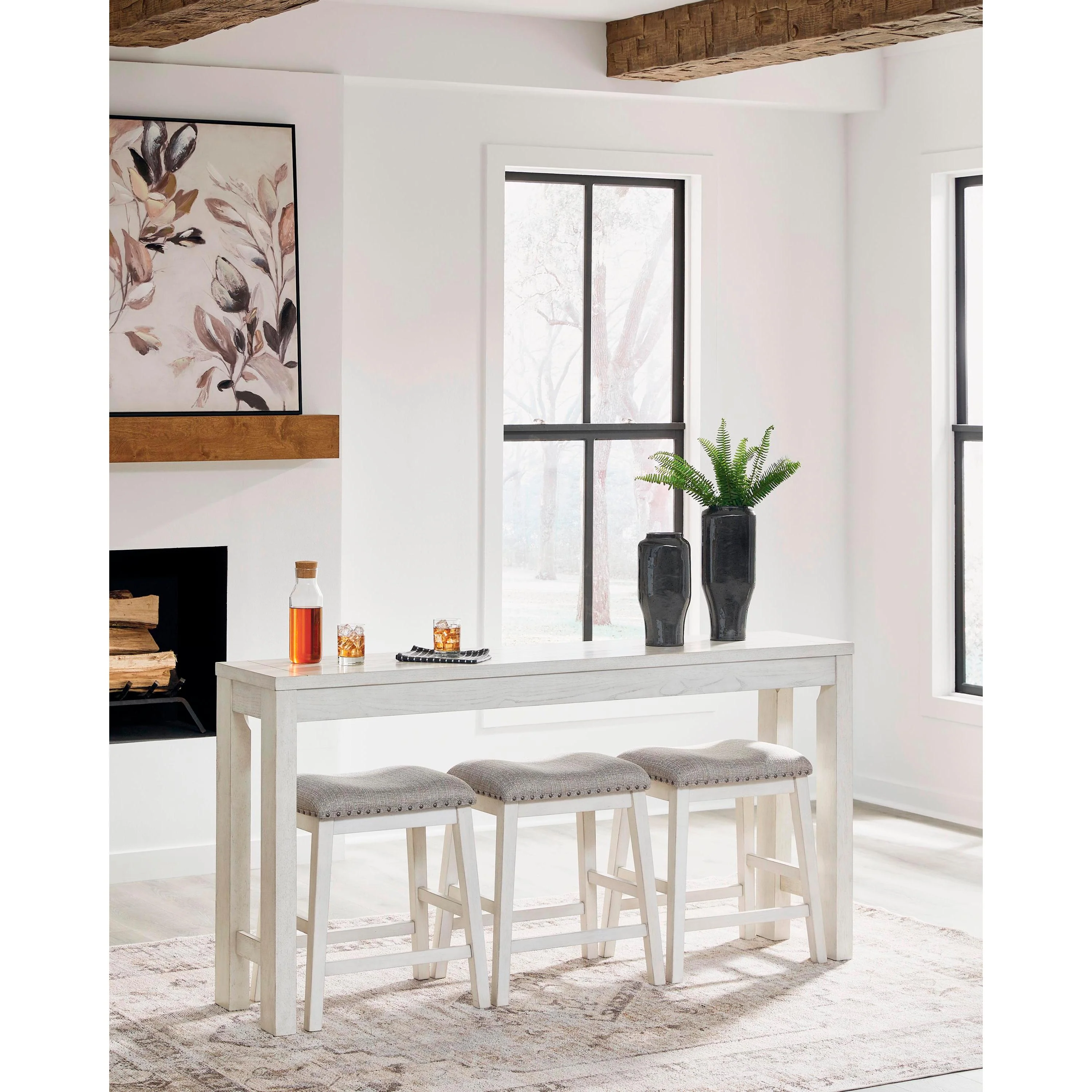 Signature Design by Ashley Robbinsdale 4 pc Counter Height Dinette D642-113 - Image 4