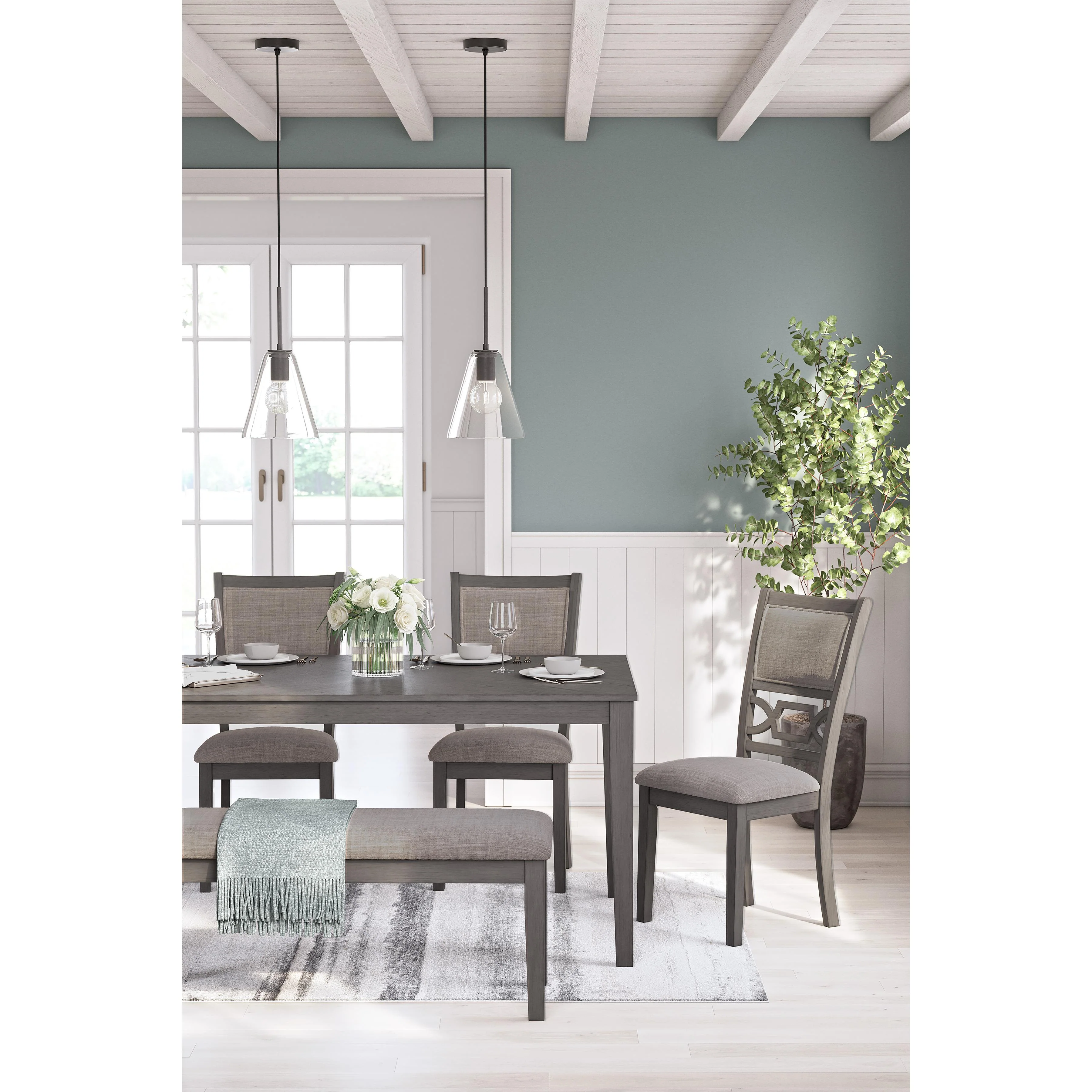 Signature Design by Ashley Wrenning D425-325 Dining Room Table Set - Image 5