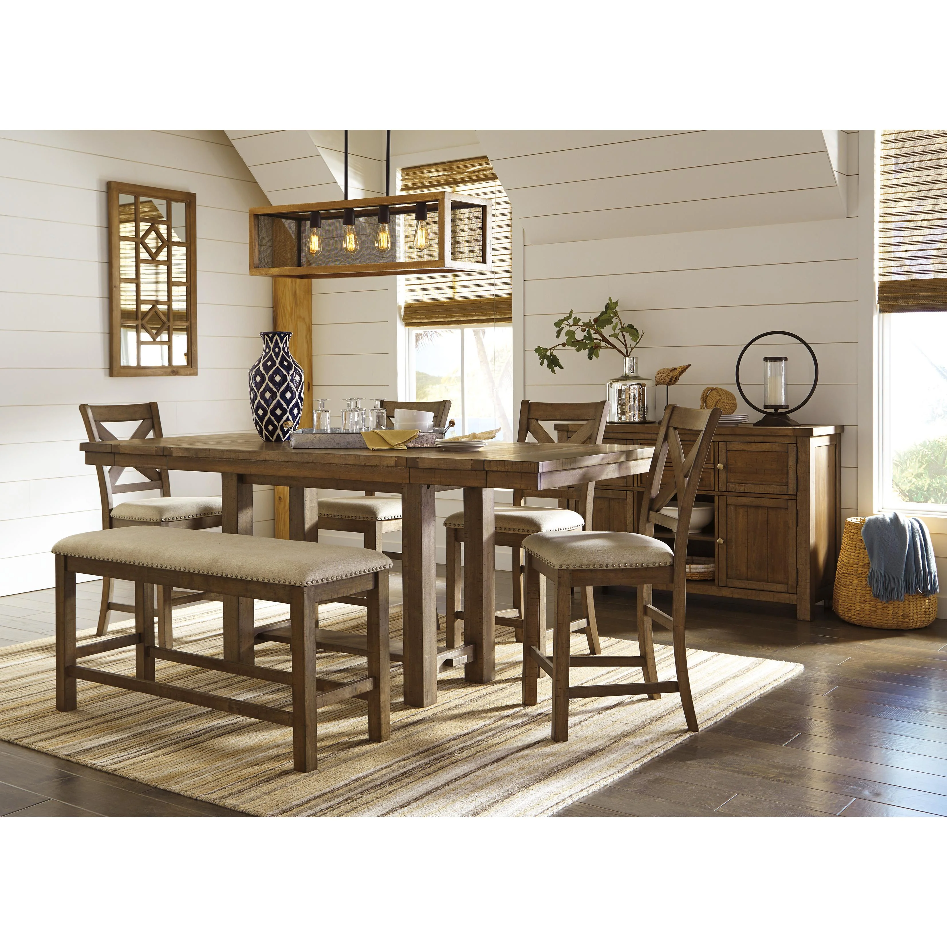 Signature Design by Ashley Moriville Counter Height Bench D631-09 - Image 6