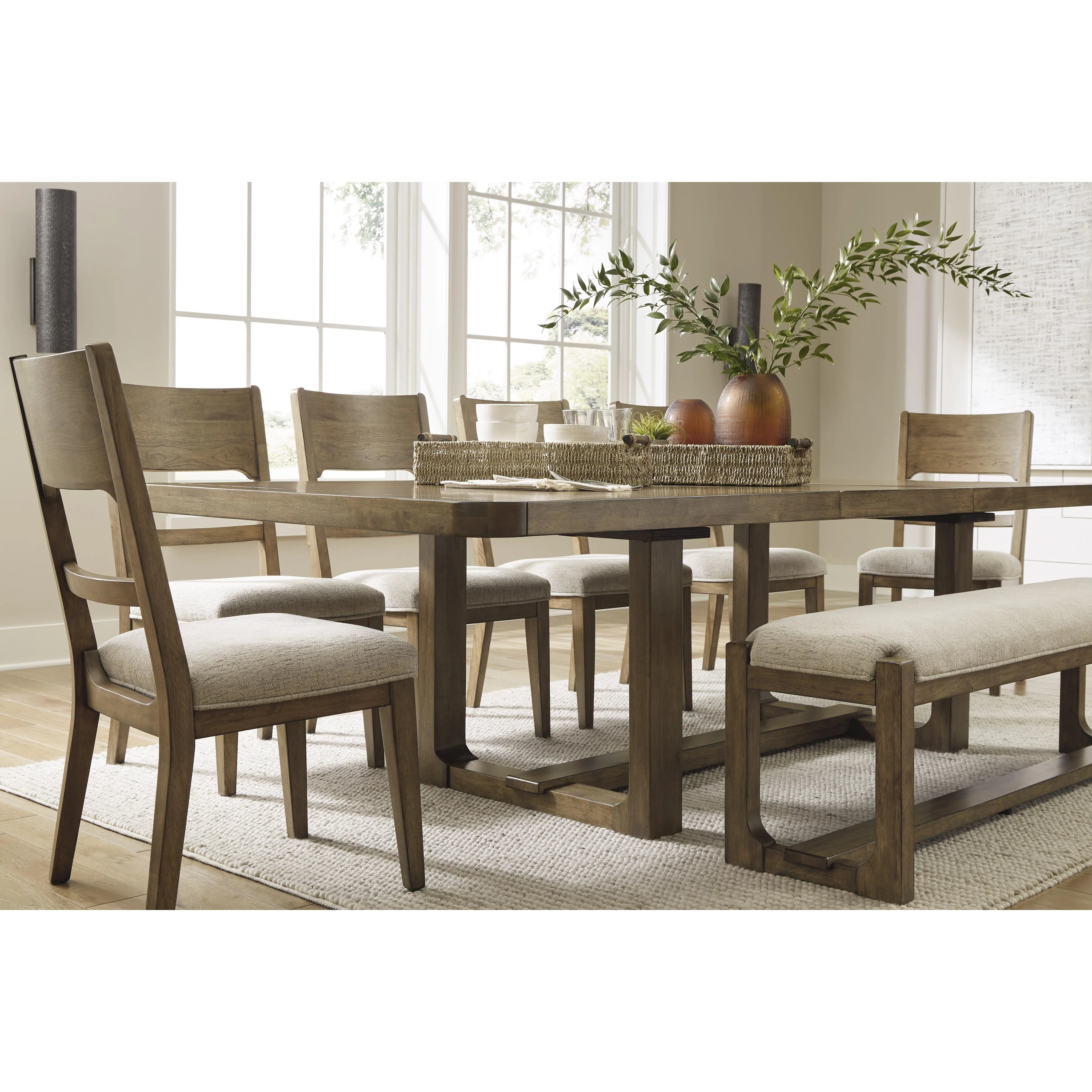 Signature Design by Ashley Cabalynn D974-00 Large Upholstered Dining Room Bench - Image 7