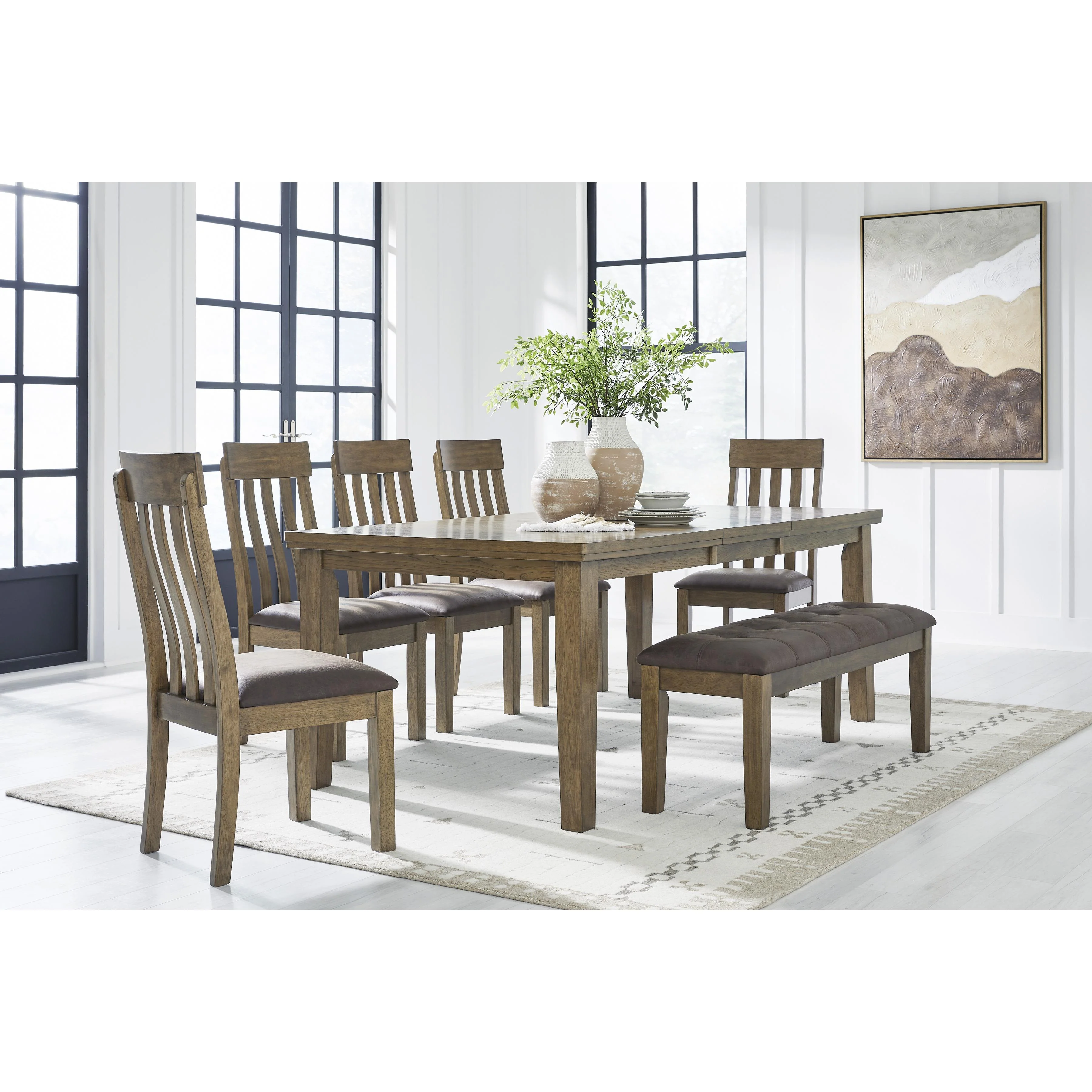 Signature Design by Ashley Urbinforte PCD592-00 Large Upholstered Dining Room Bench - Image 4