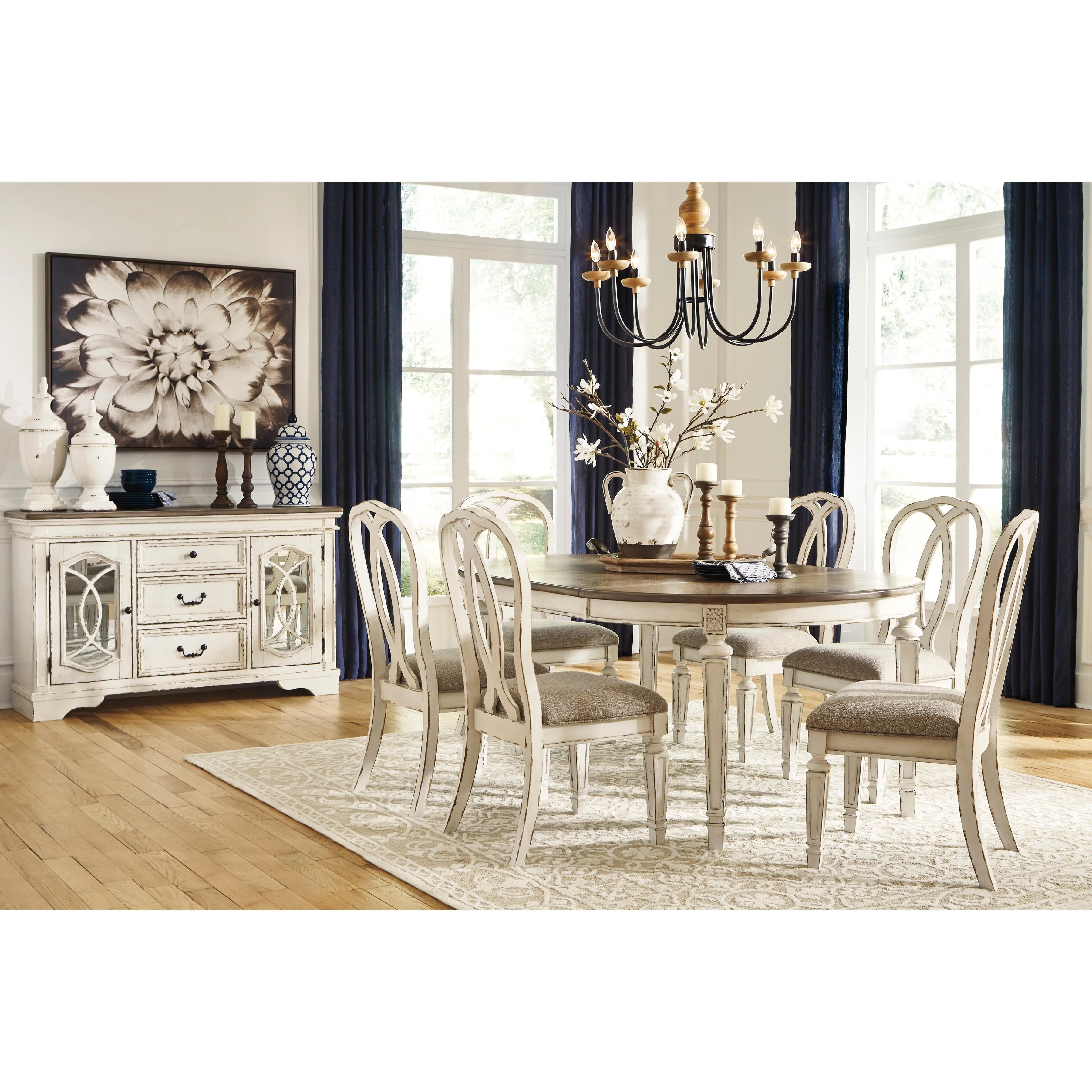 Signature Design by Ashley Oval Realyn Dining Table D743-35 - Image 12