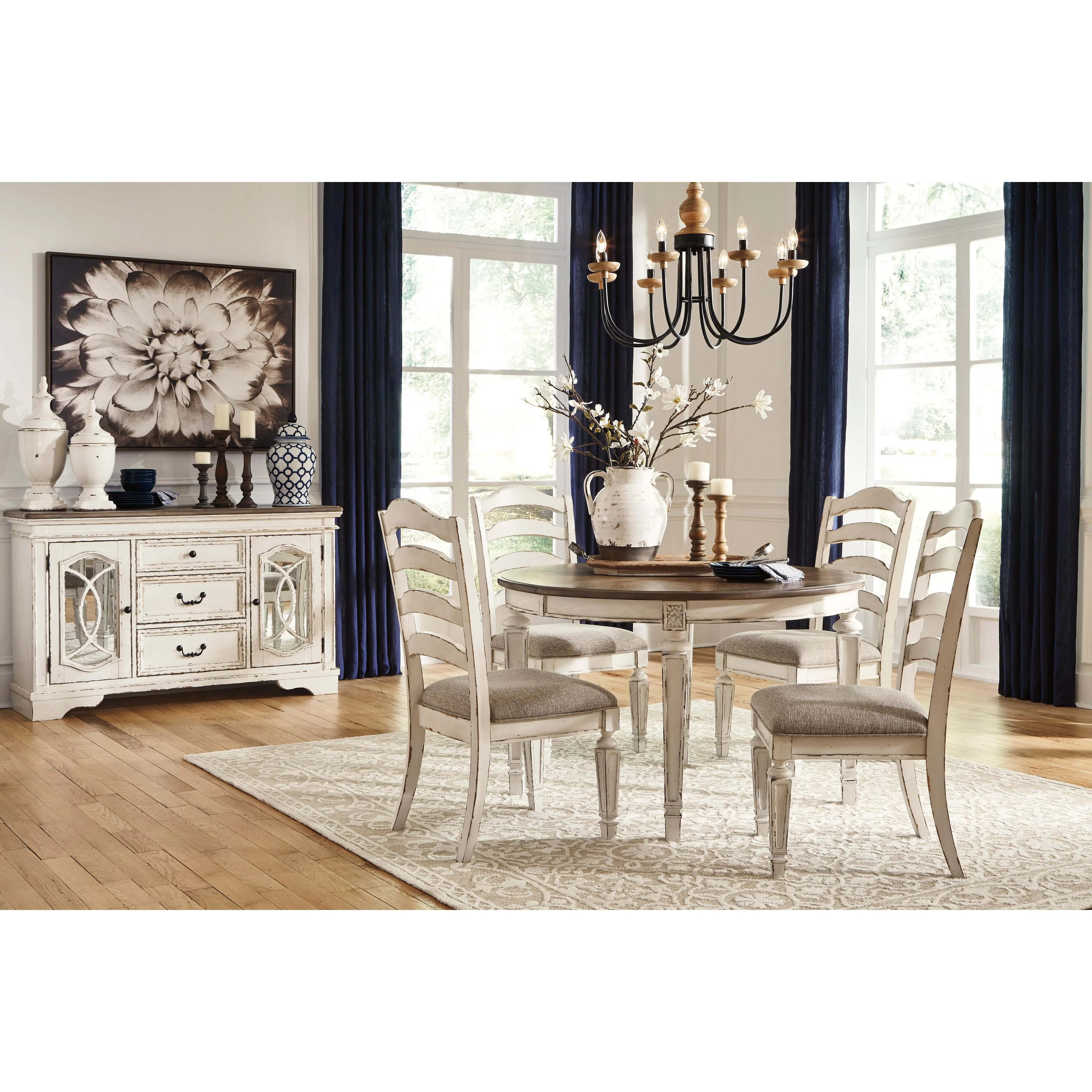 Signature Design by Ashley Oval Realyn Dining Table D743-35 - Image 9
