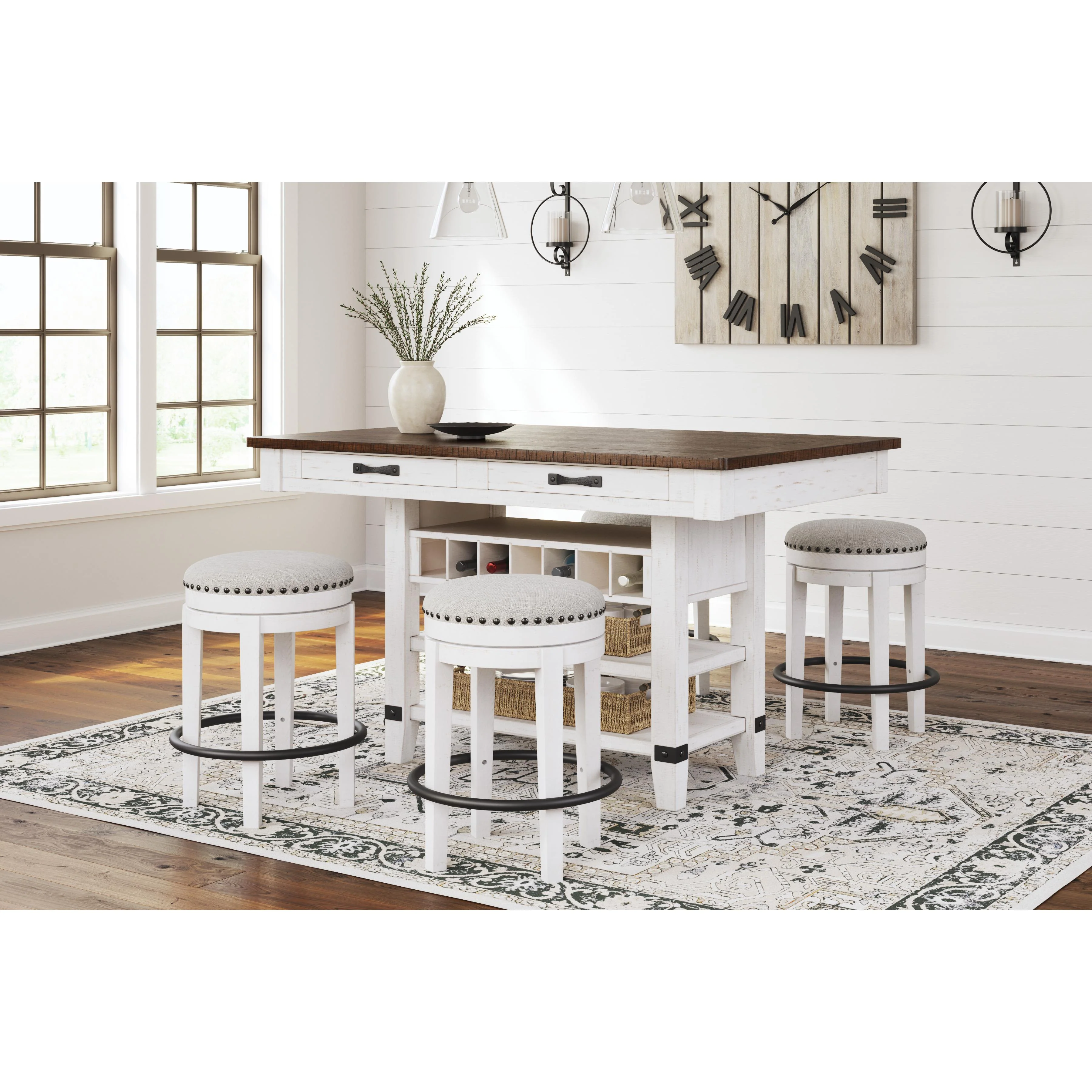 Signature Design by Ashley Valebeck D546-32 Rectangular Dining Room Counter Table - Image 9