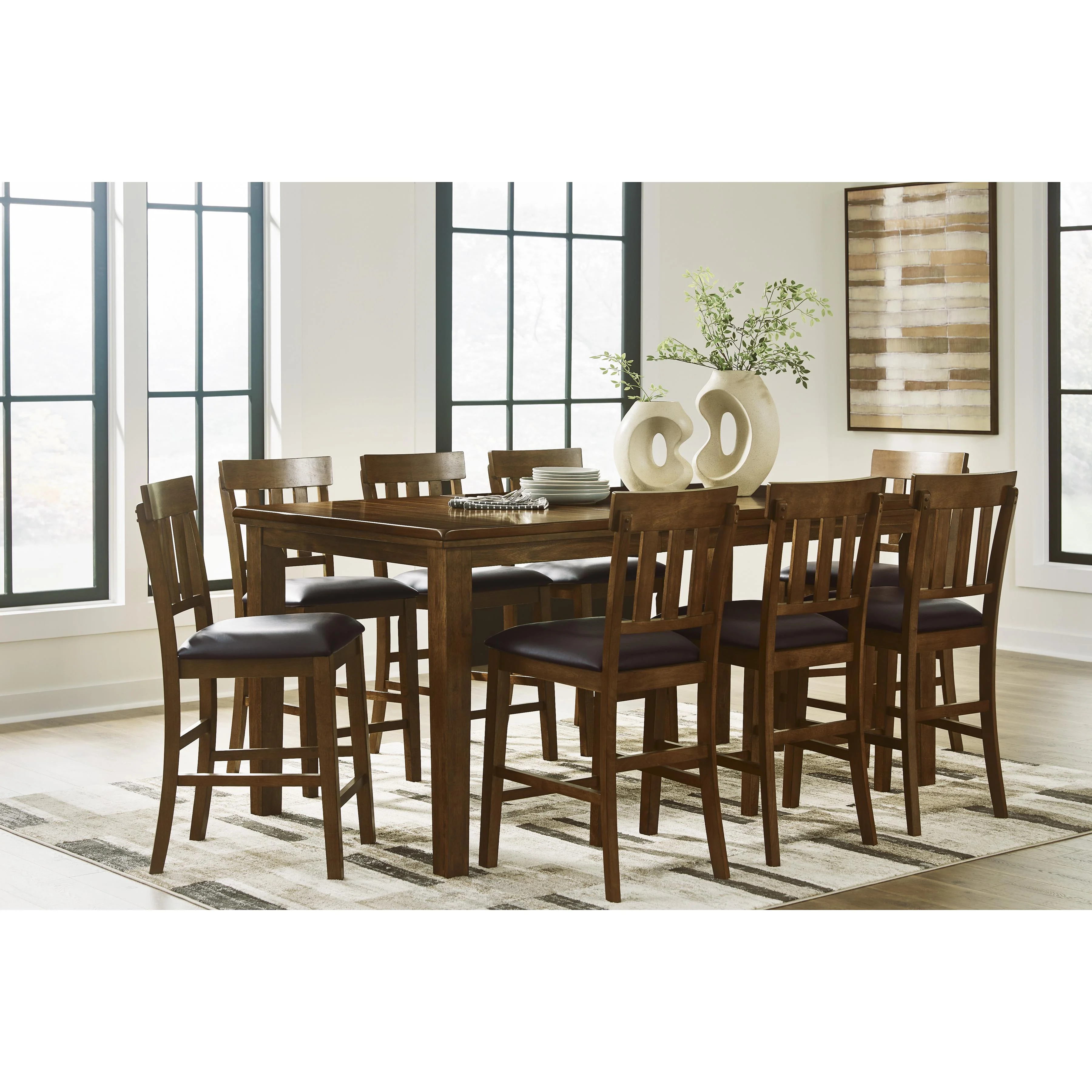 Signature Design by Ashley Ralene D594-32 Dining Room Counter Butterfly Extension Table - Image 11