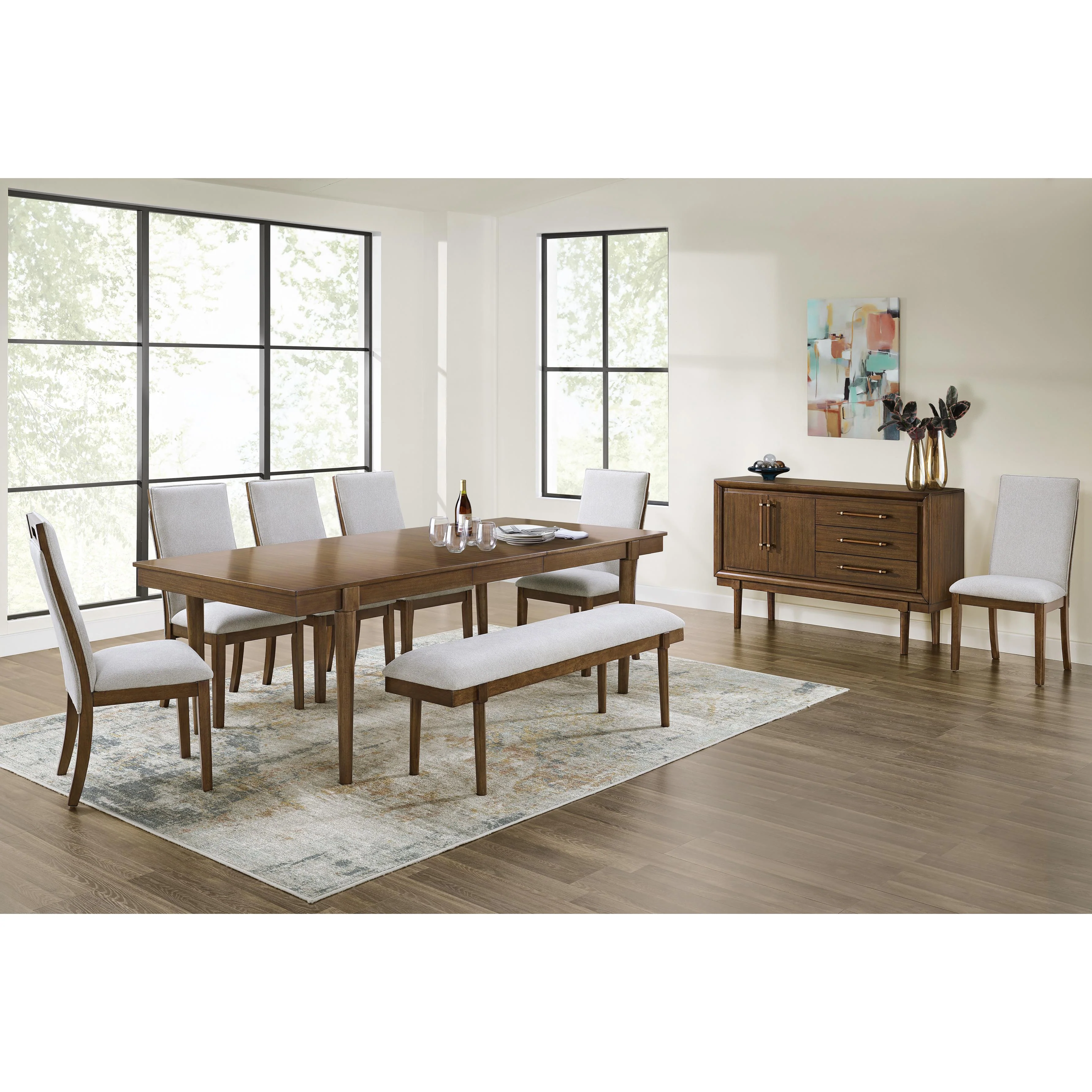 Signature Design by Ashley Lyncott D615-45 Rectangular Dining Room Extension Table - Image 10