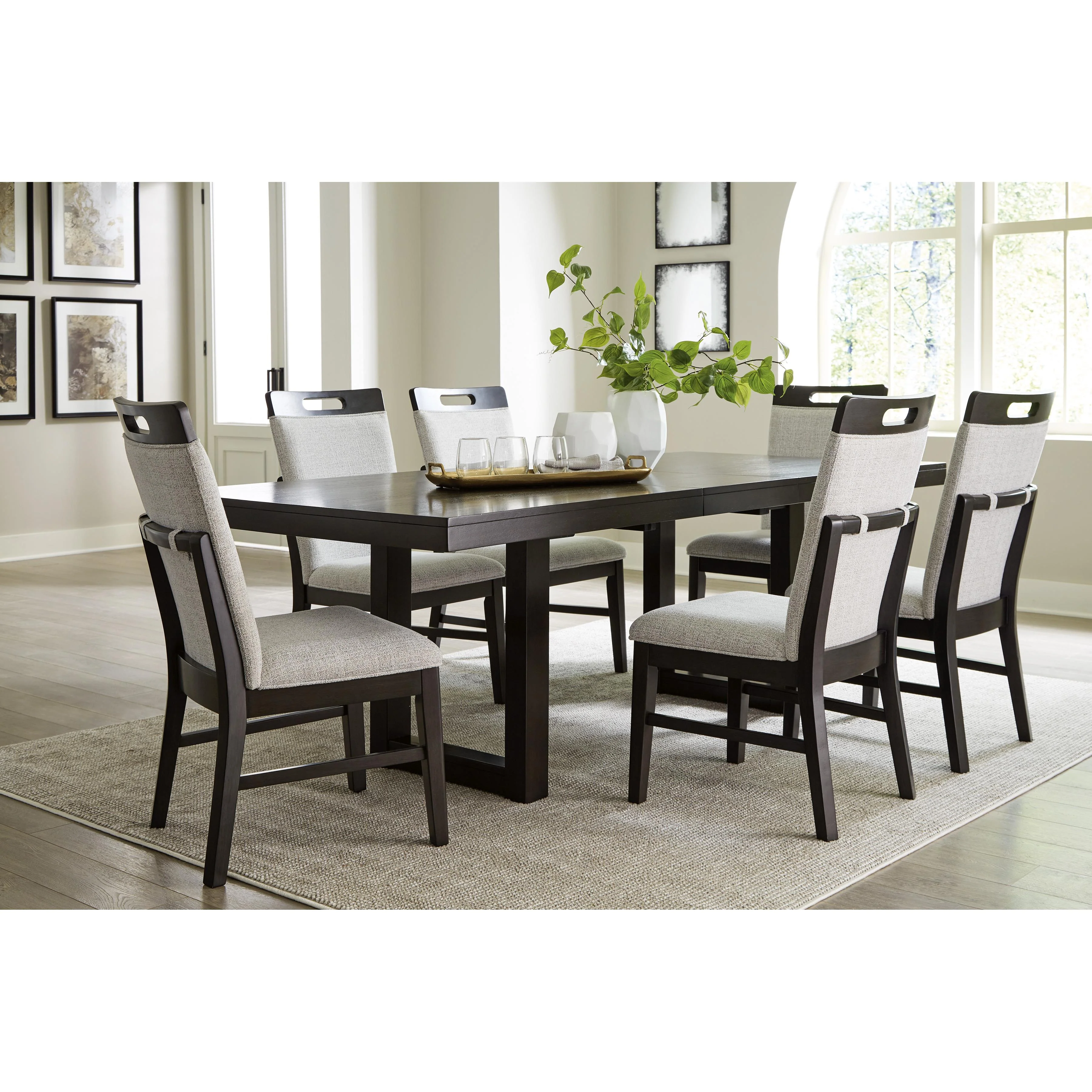 Signature Design by Ashley Neymorton D618-35 Rectangular Dining Room Butterfly Extension Table - Image 8