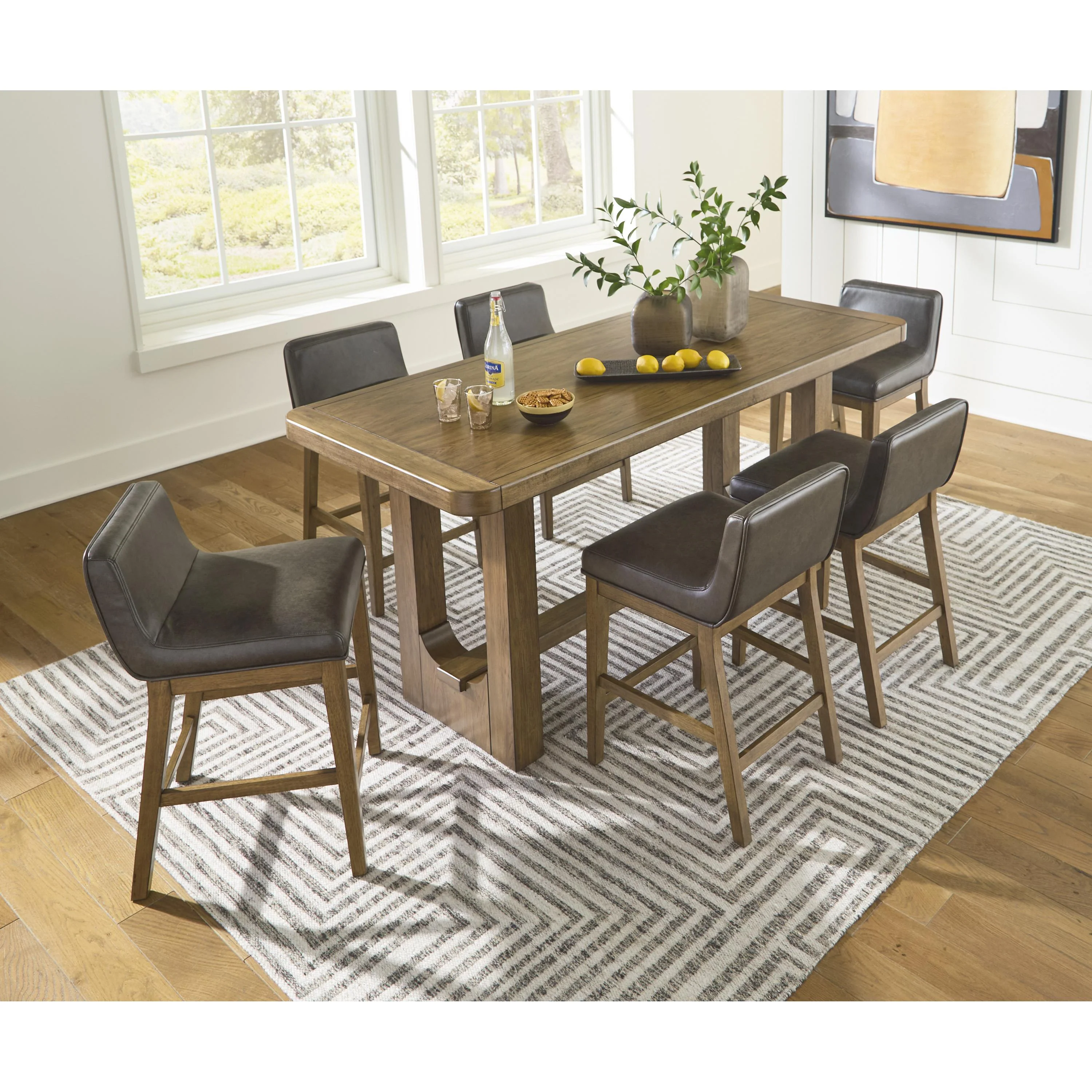 Signature Design by Ashley Cabalynn D974-13 Rectangular Dining Room Counter Table - Image 14