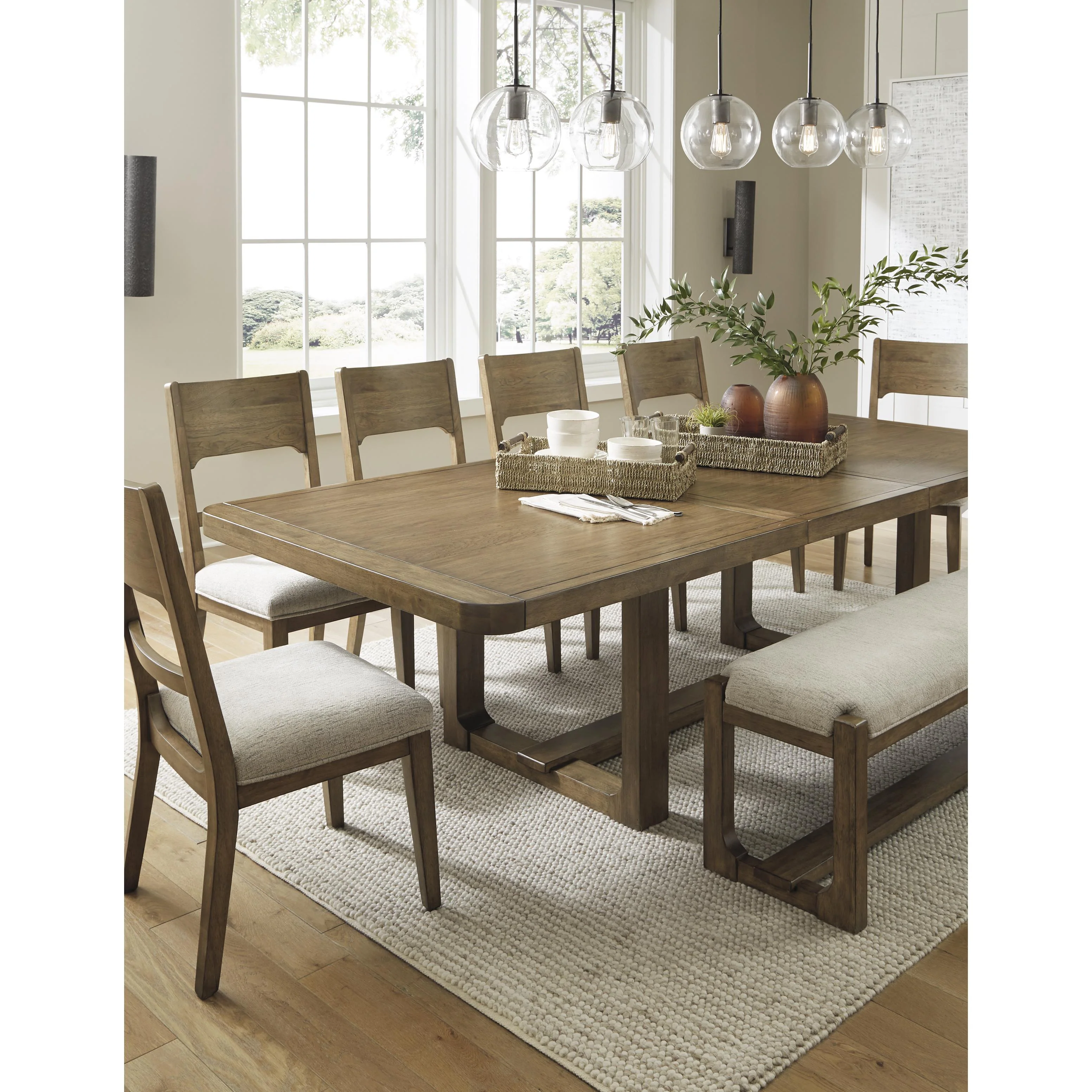 Signature Design by Ashley Cabalynn D974-35 Rectangular Dining Room Extension Table - Image 14